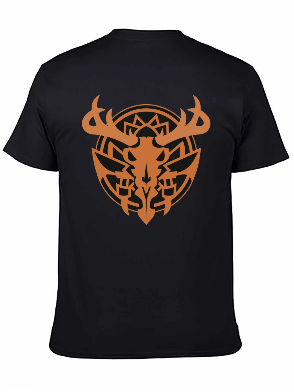 Antler Skull Black T-Shirt