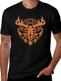 Antler Skull Black T-Shirt
