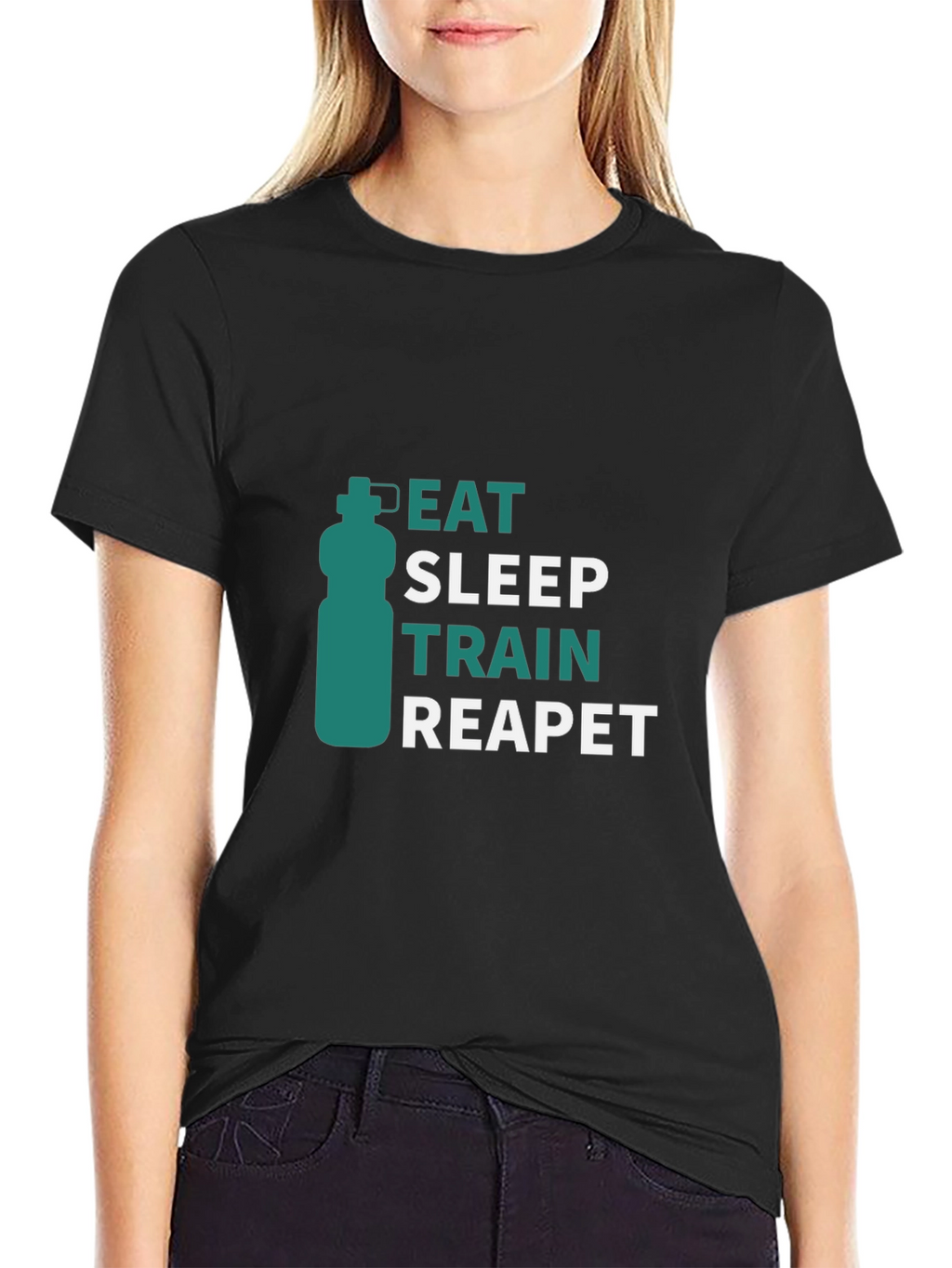 Eat Sleep Train Repeat Graphic Tee