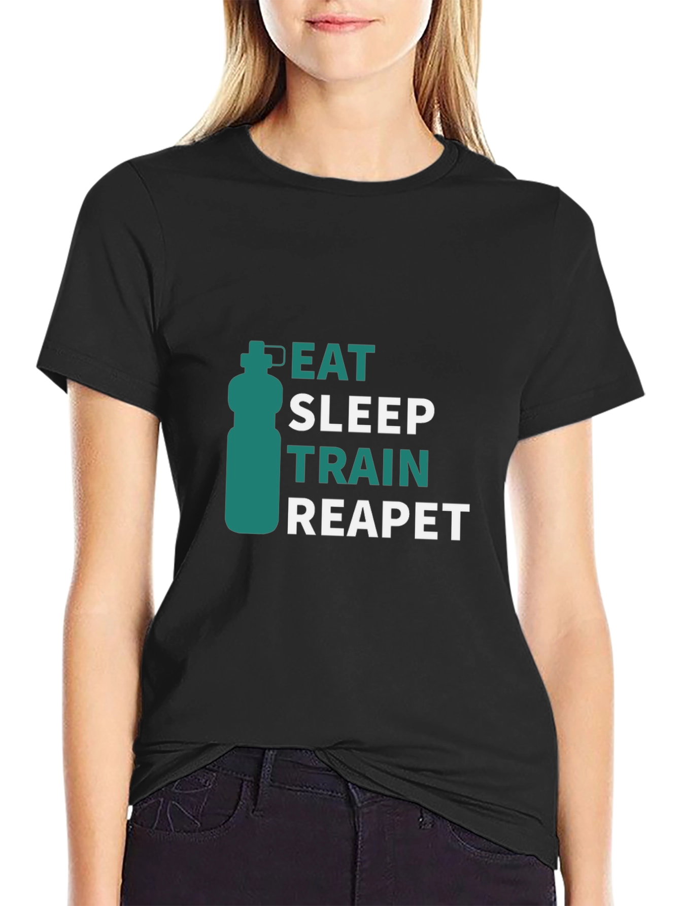 Eat Sleep Train Repeat Graphic Tee