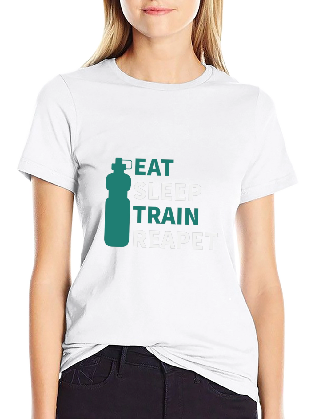 Eat Sleep Train Repeat Graphic Tee
