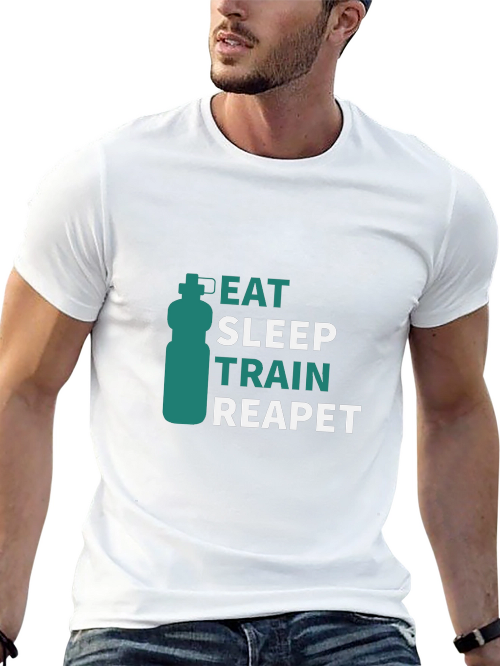 Eat Sleep Train Repeat Graphic Tee