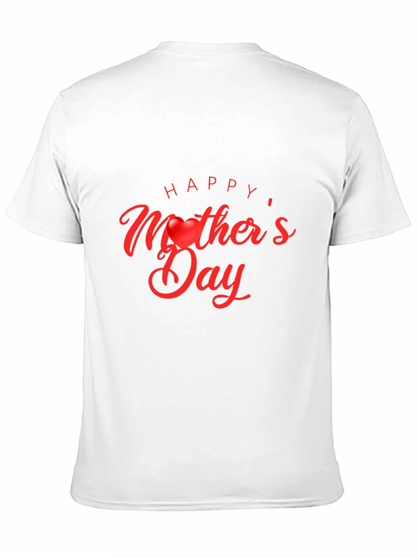 Happy Mothers Day T-Shirt - Black Cotton Blend