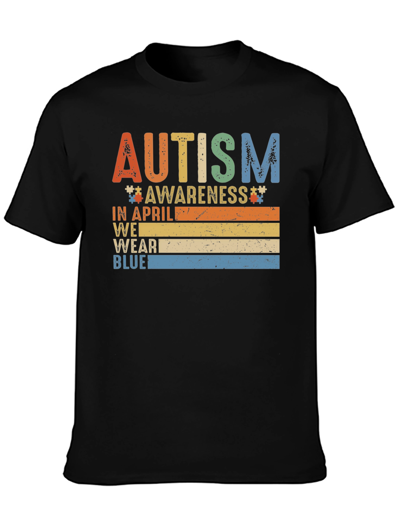 Autism Awareness T-Shirt - In April We Wear Blue