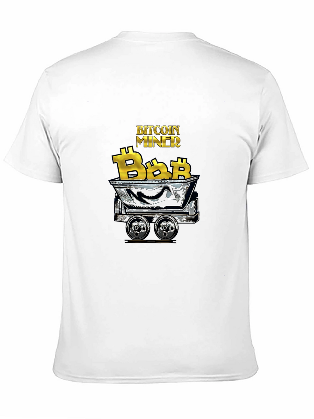 Bitcoin Miner Graphic Tee - Black Cotton T-Shirt