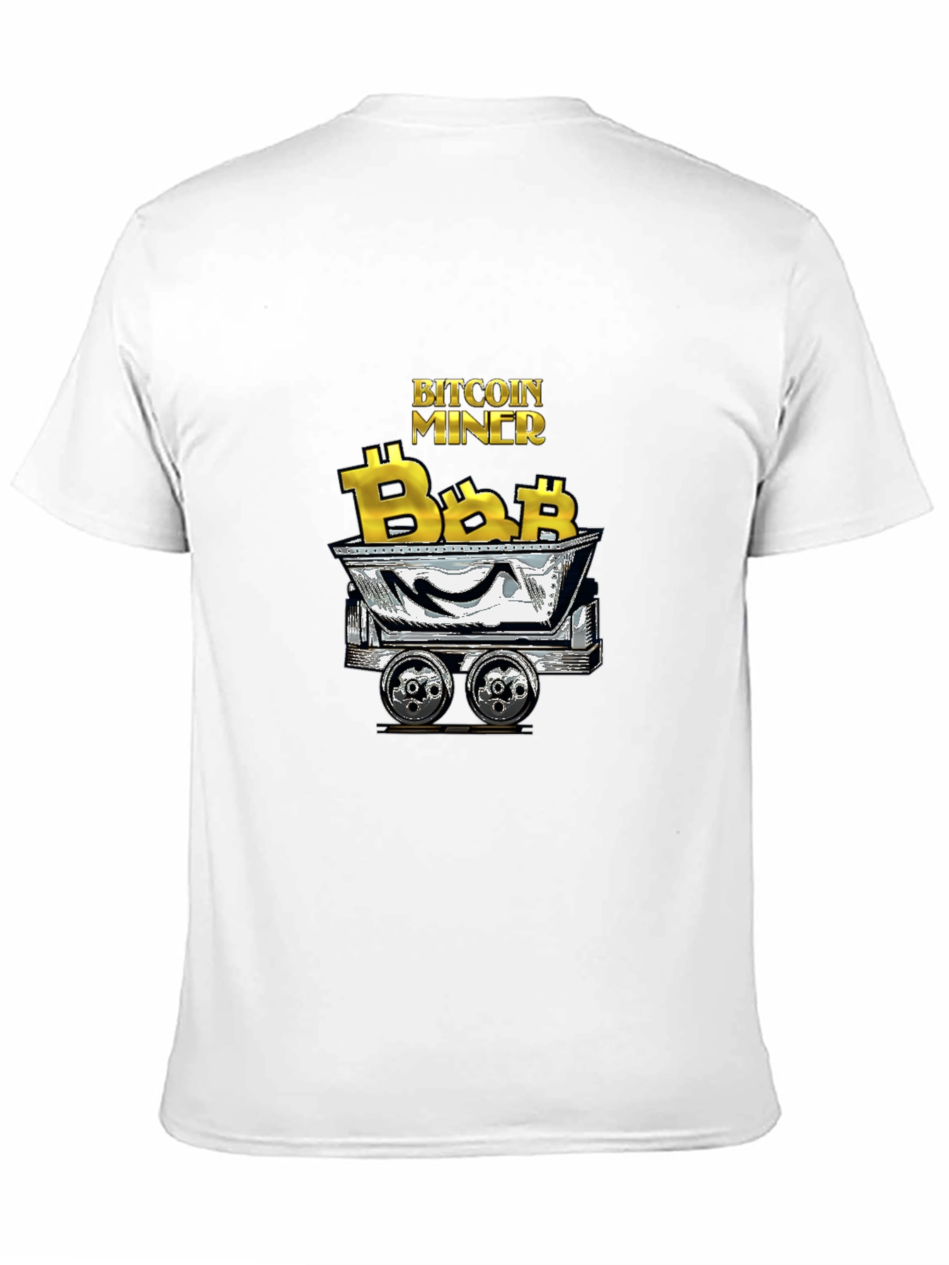 Bitcoin Miner Graphic Tee - Black Cotton T-Shirt