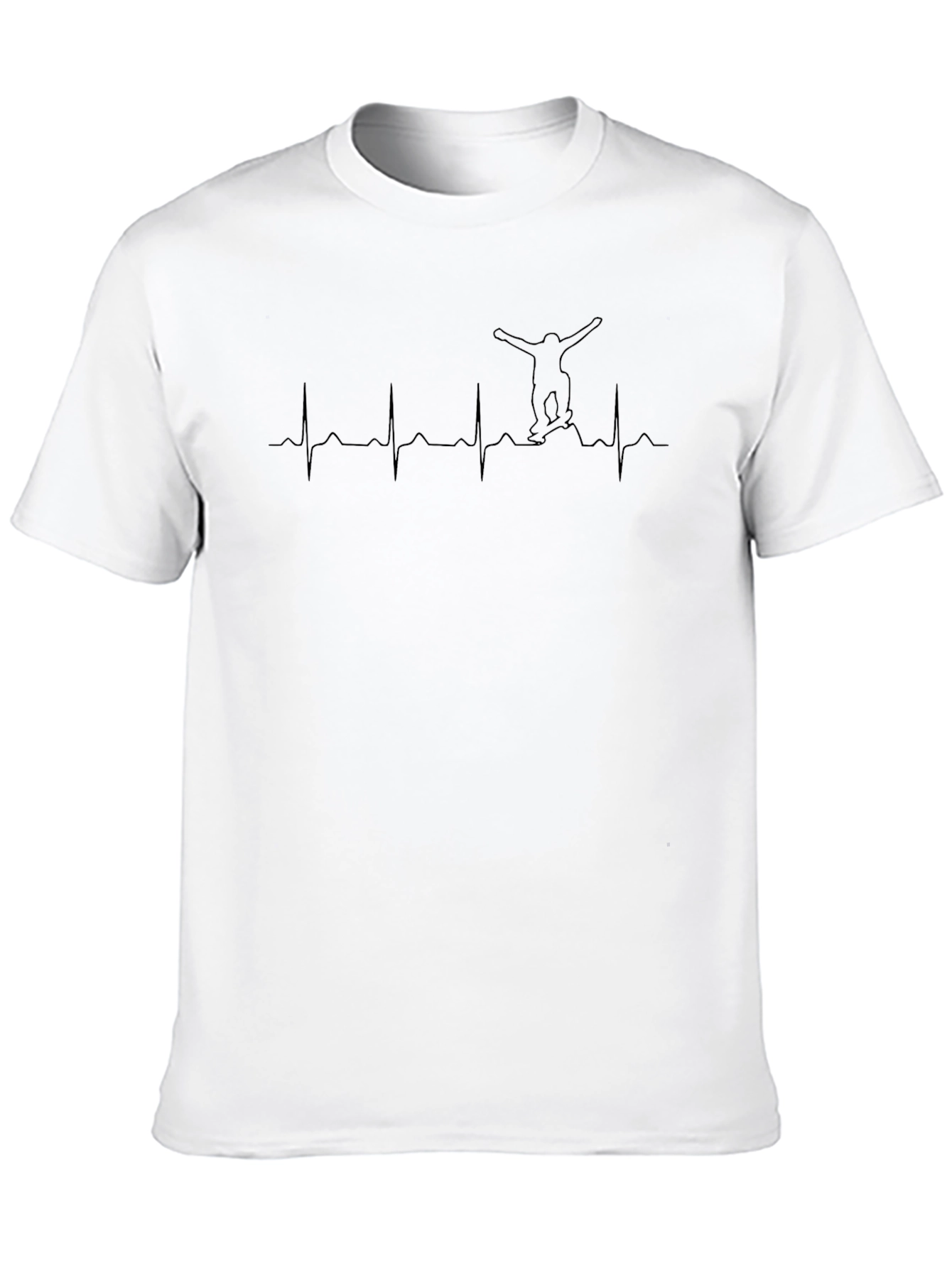 Skateboard Heartbeat T-Shirt - Passion on Display!