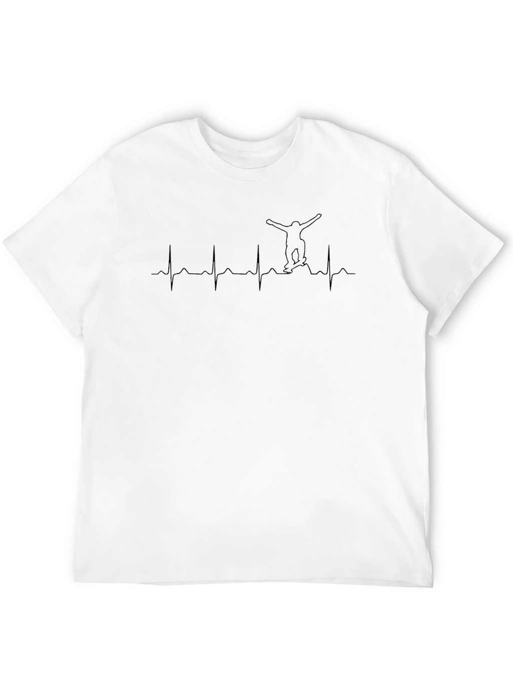 Skateboard Heartbeat T-Shirt - Passion on Display!