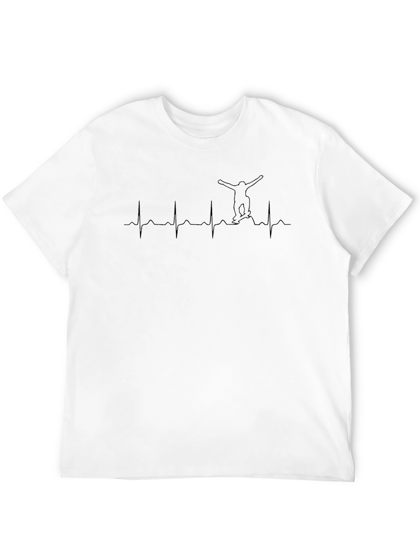 Skateboard Heartbeat T-Shirt - Passion on Display!