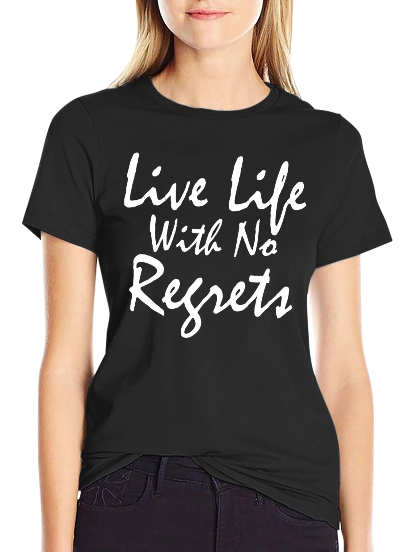 Live Life With No Regrets Graphic T-Shirt
