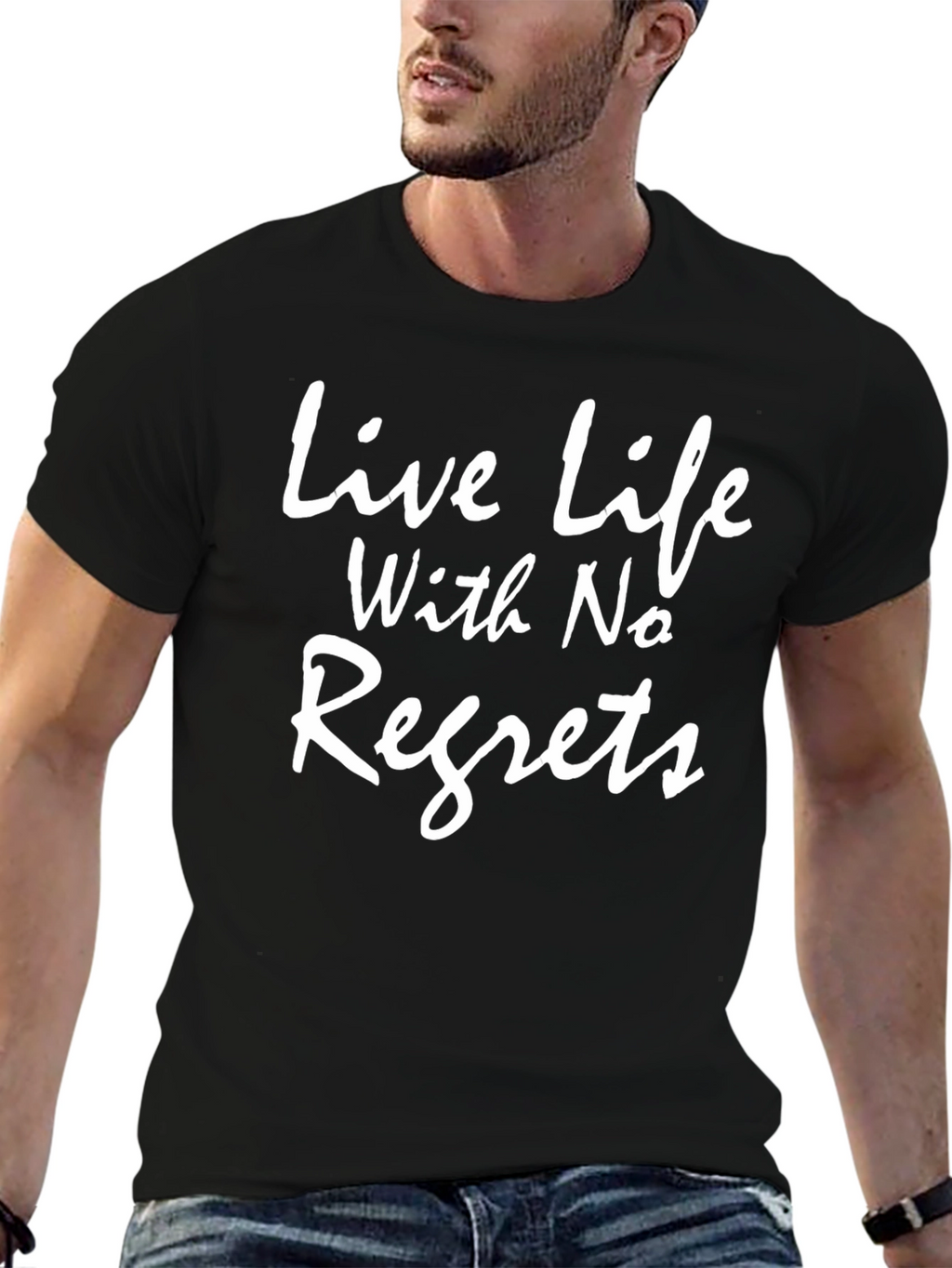 Live Life With No Regrets Graphic T-Shirt