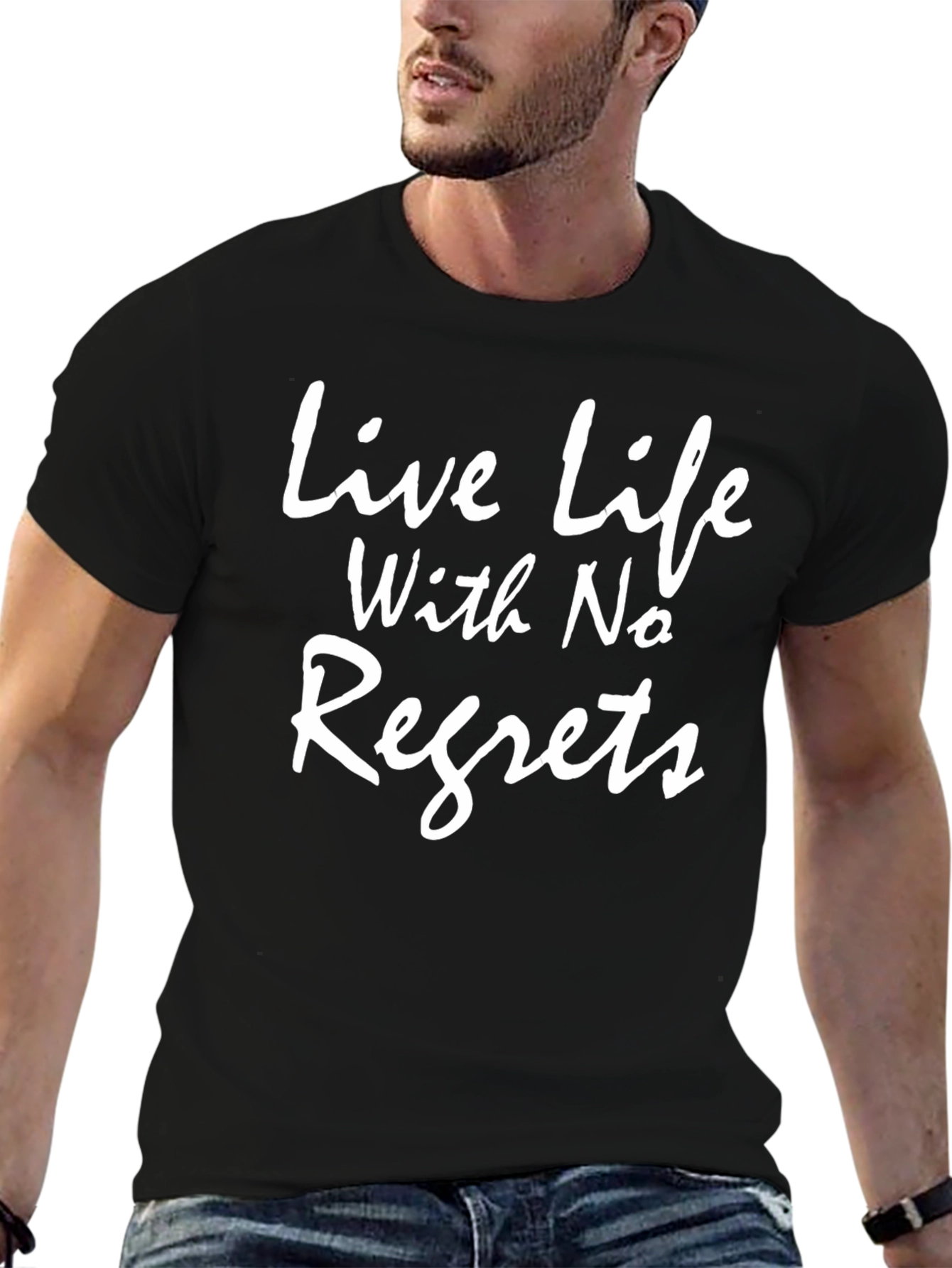 Live Life With No Regrets Graphic T-Shirt