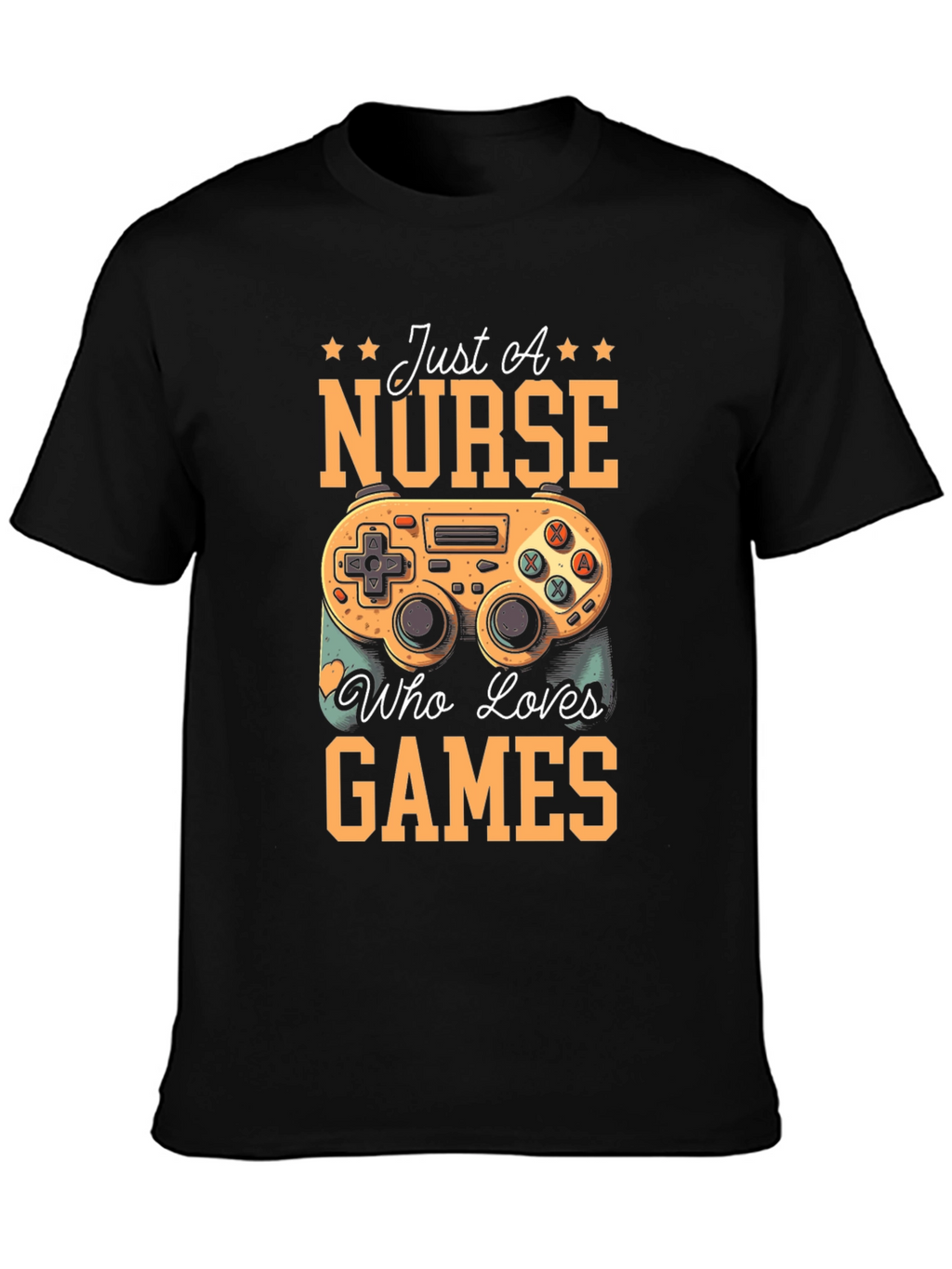 Nurse Gamer Black T-Shirt