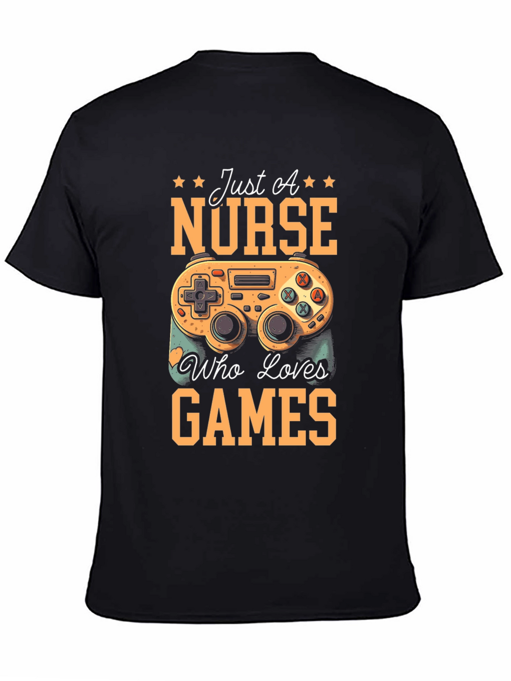 Nurse Gamer Black T-Shirt