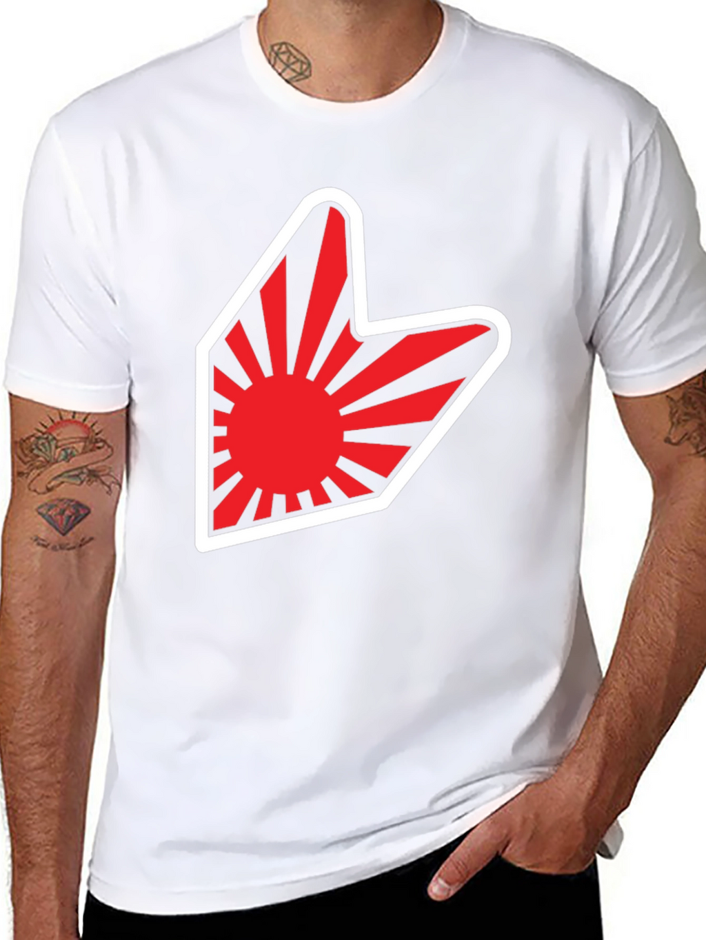 Red Sun Arrow Graphic T-Shirt