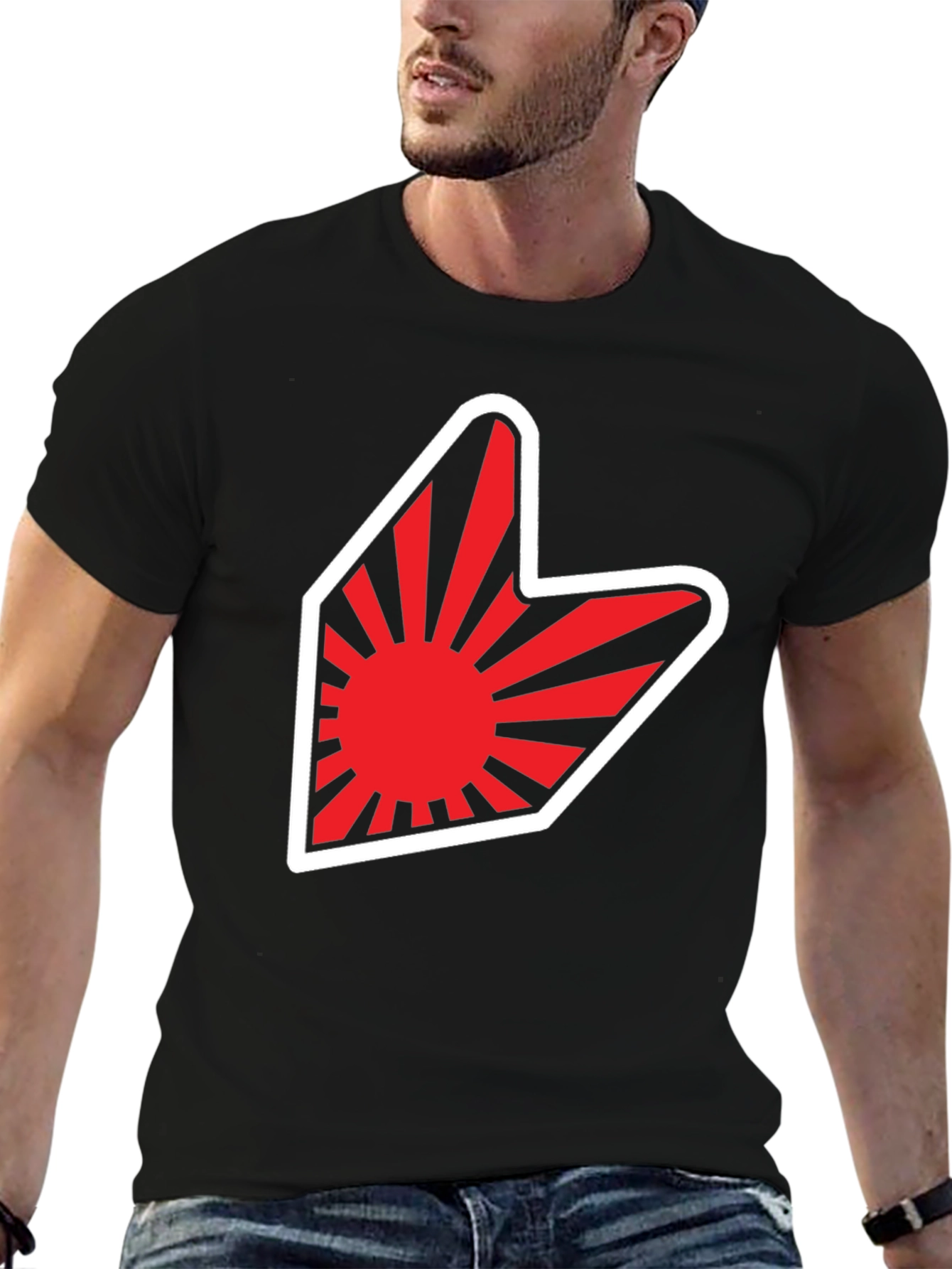 Red Sun Arrow Graphic T-Shirt
