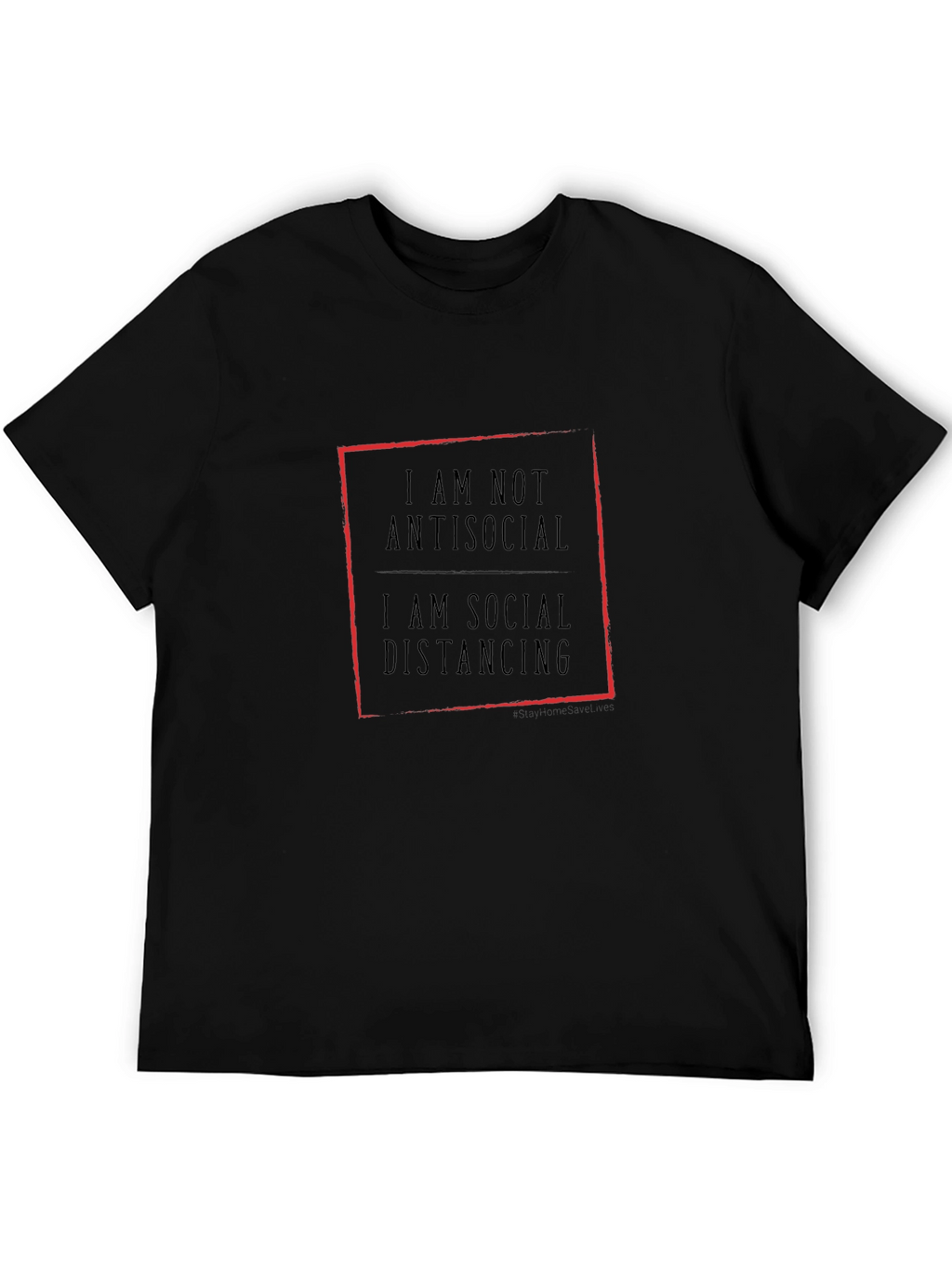 Social Distancing T-Shirt - Black
