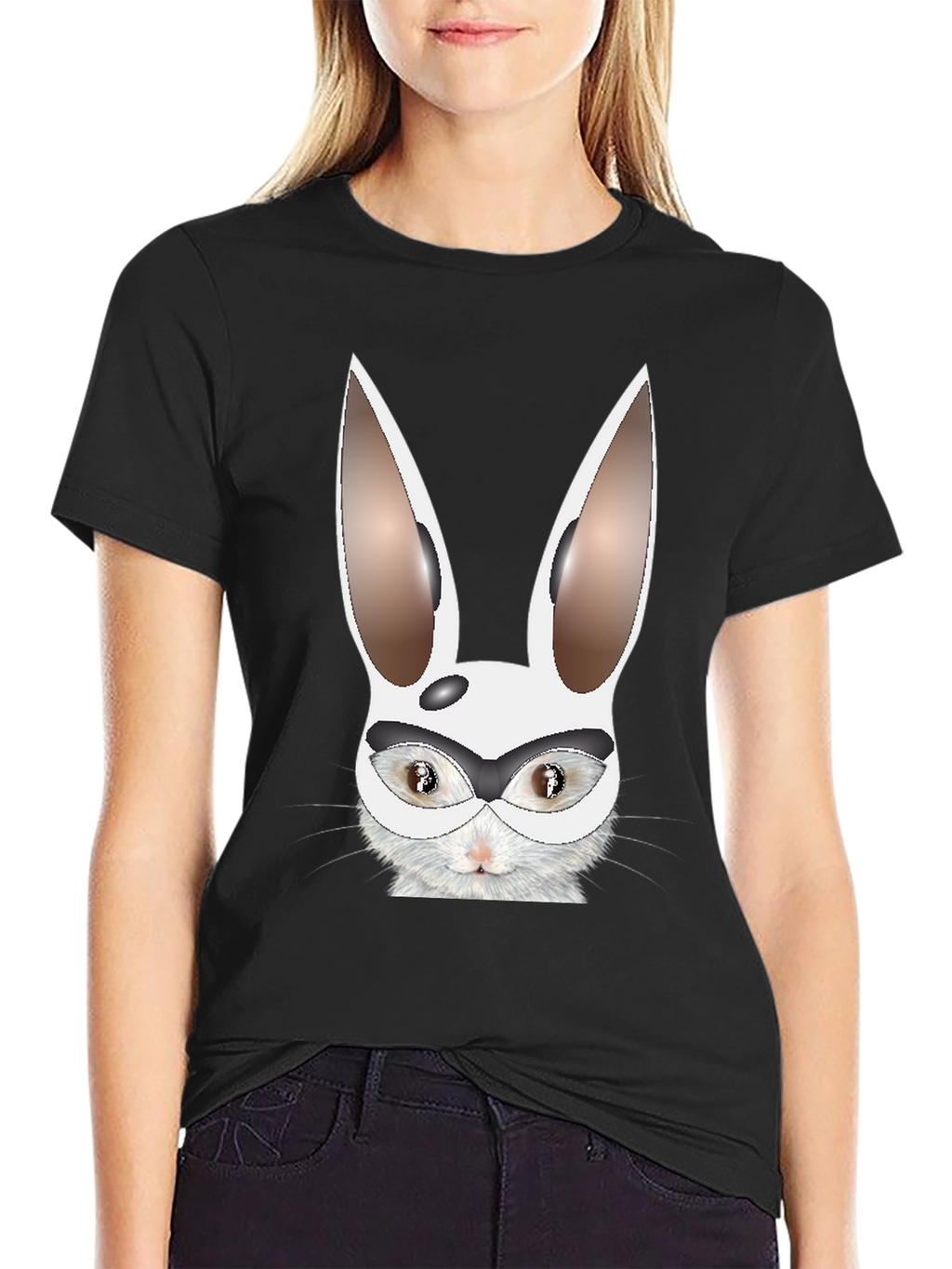Funny Rabbit Mask T-Shirt - Unisex