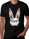 Funny Rabbit Mask T-Shirt - Unisex