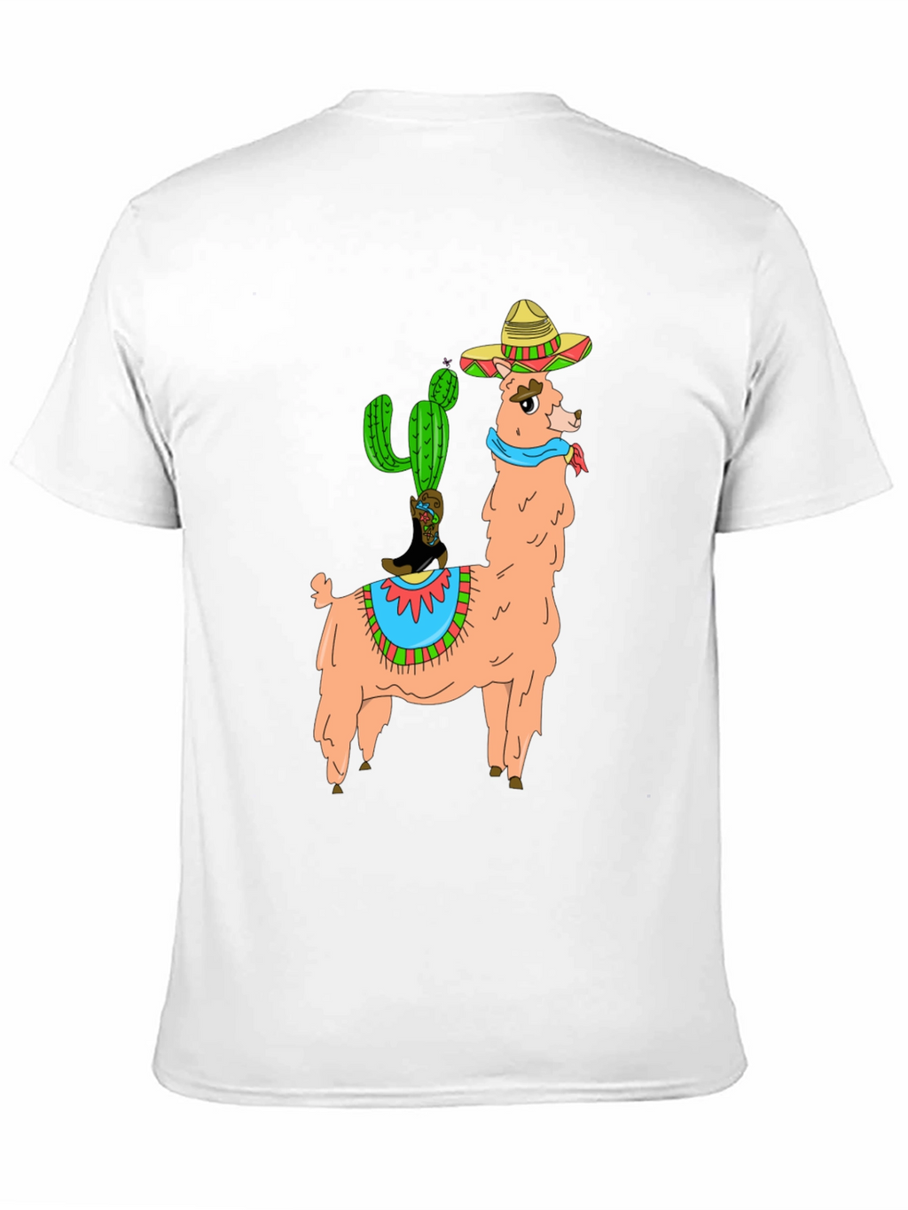 Llama Cactus Graphic Tee - Stylish Novelty T-Shirt