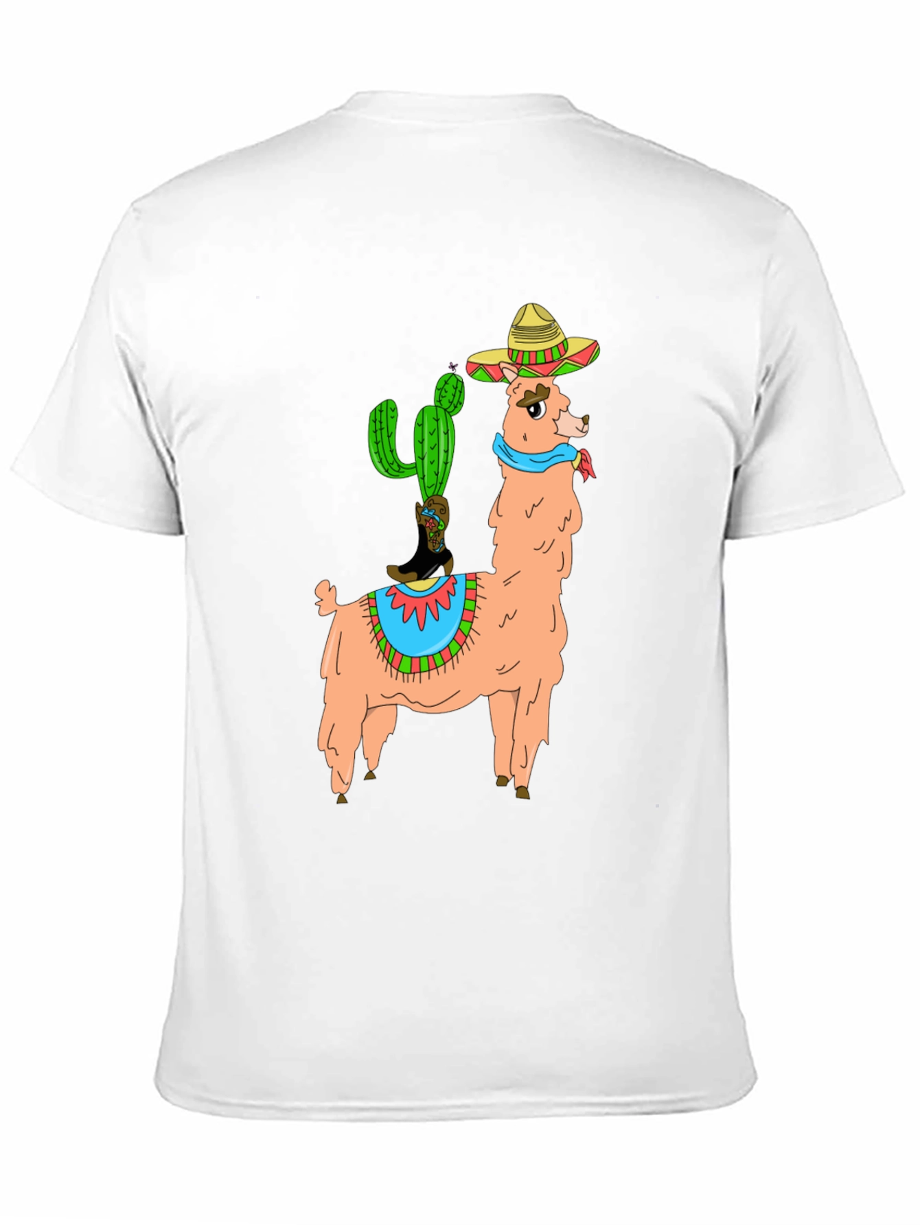 Llama Cactus Graphic Tee - Stylish Novelty T-Shirt