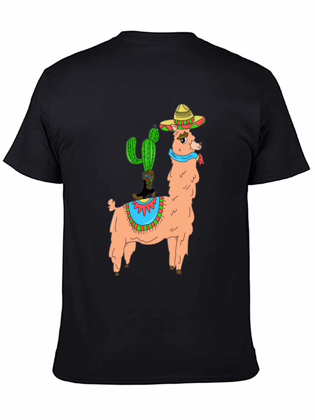 Llama Cactus Graphic Tee - Stylish Novelty T-Shirt
