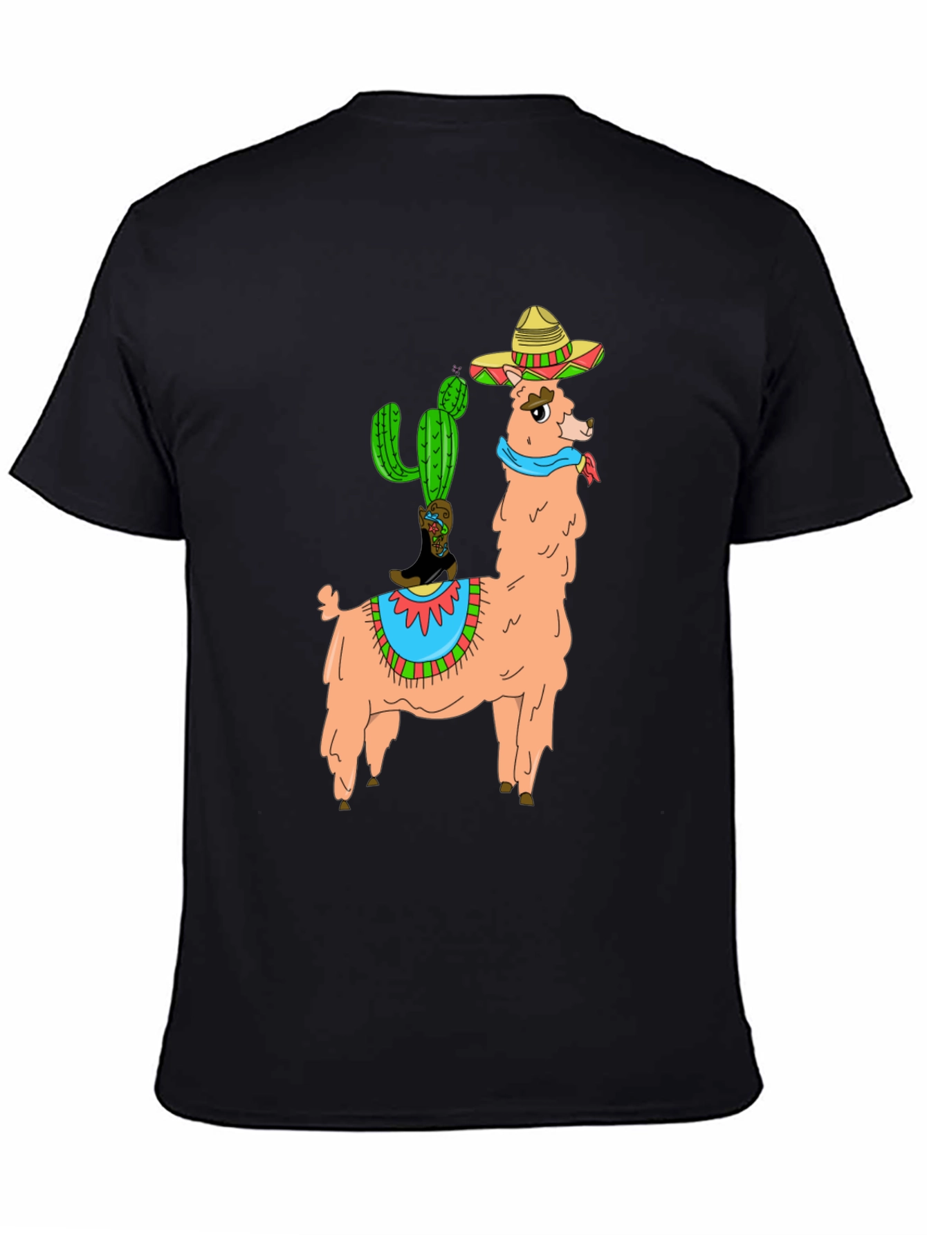 Llama Cactus Graphic Tee - Stylish Novelty T-Shirt