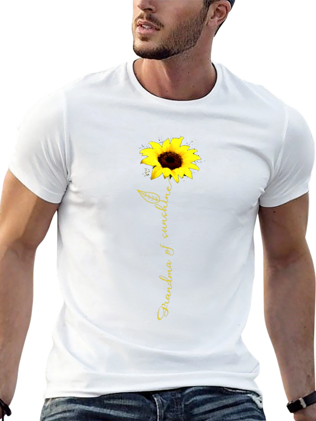 Grandma of Sunshine Sunflower Graphic Tee