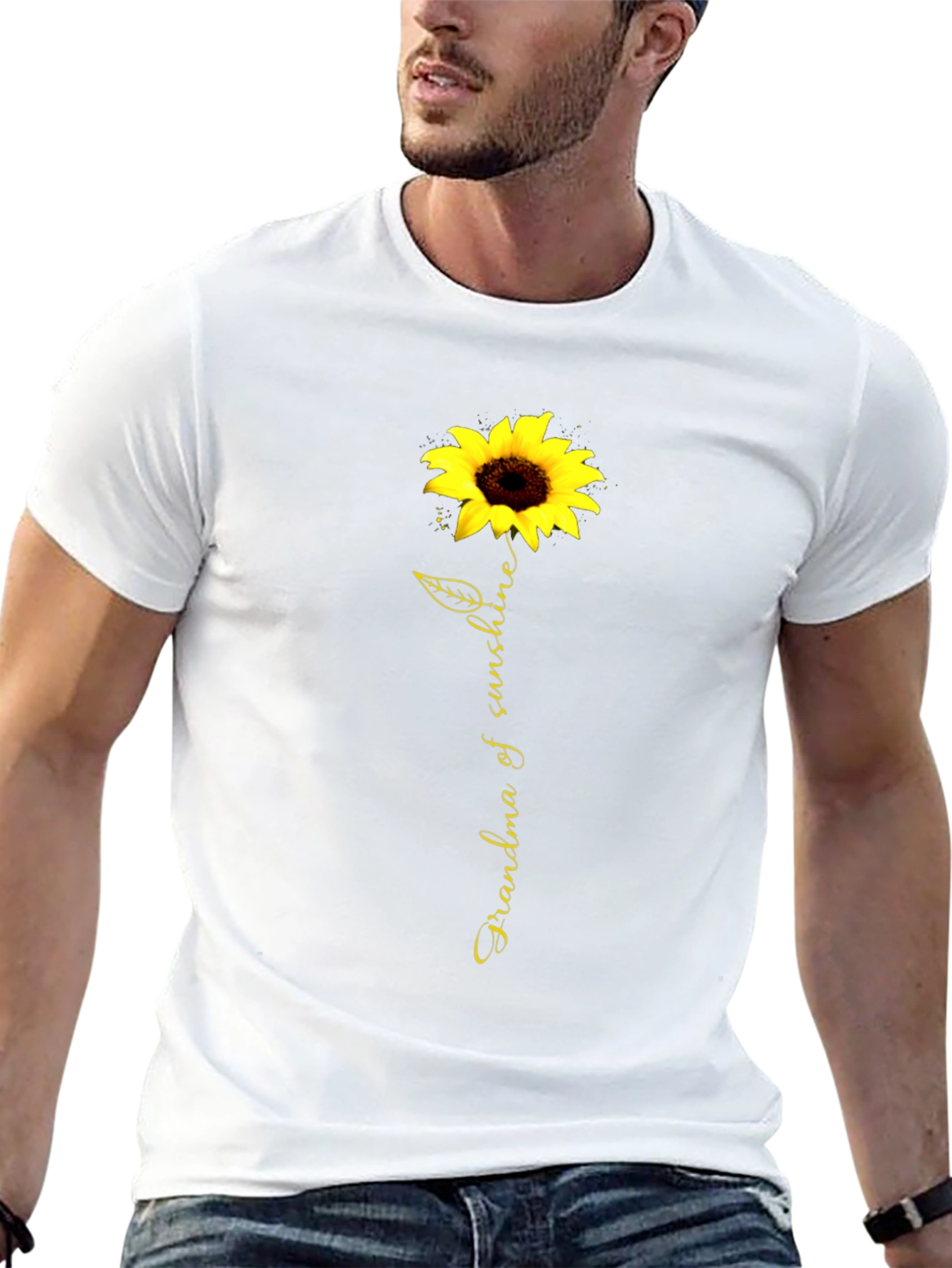 Grandma of Sunshine Sunflower Graphic Tee
