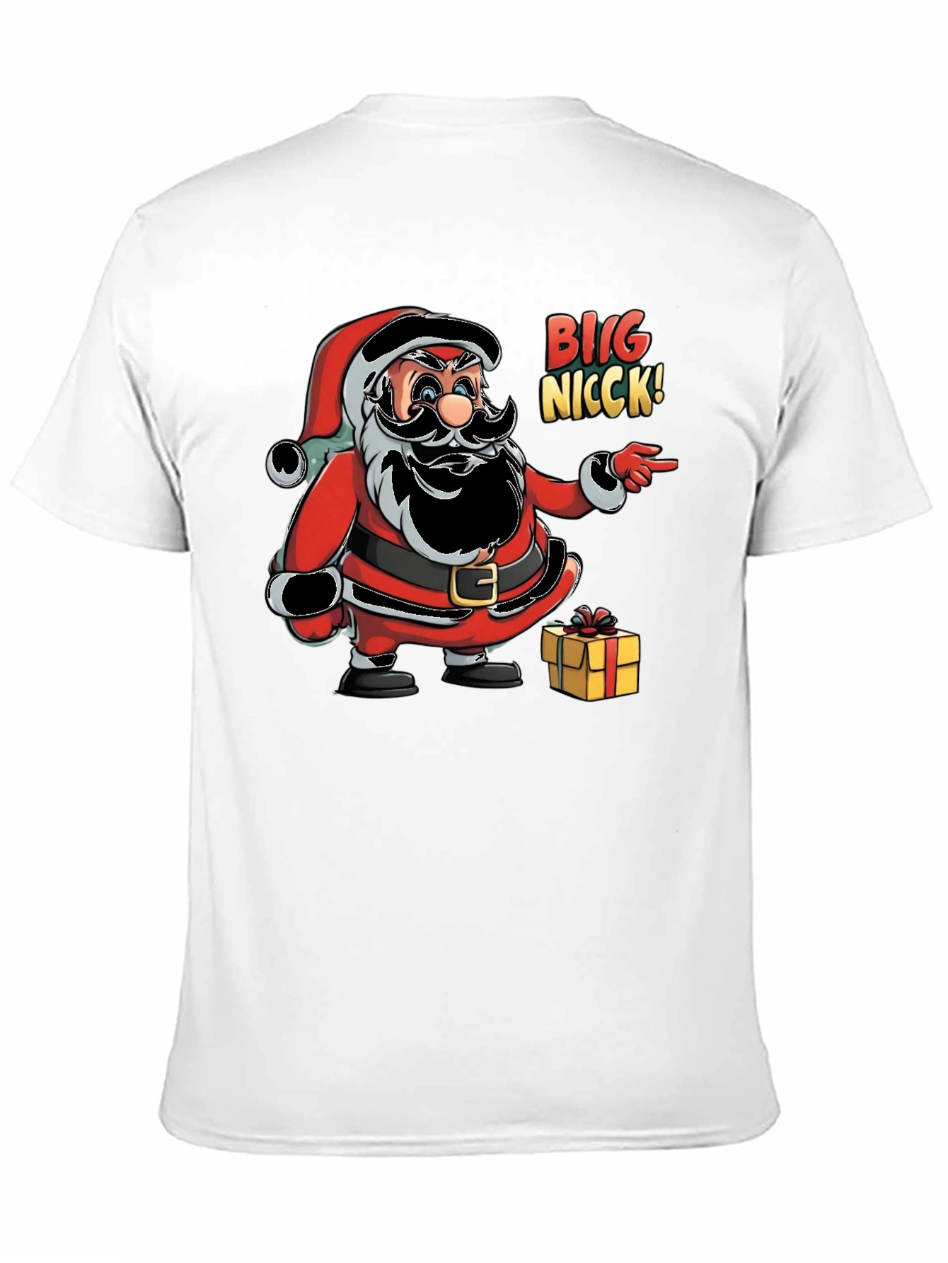 Big Nick Santa Christmas Graphic T-Shirt