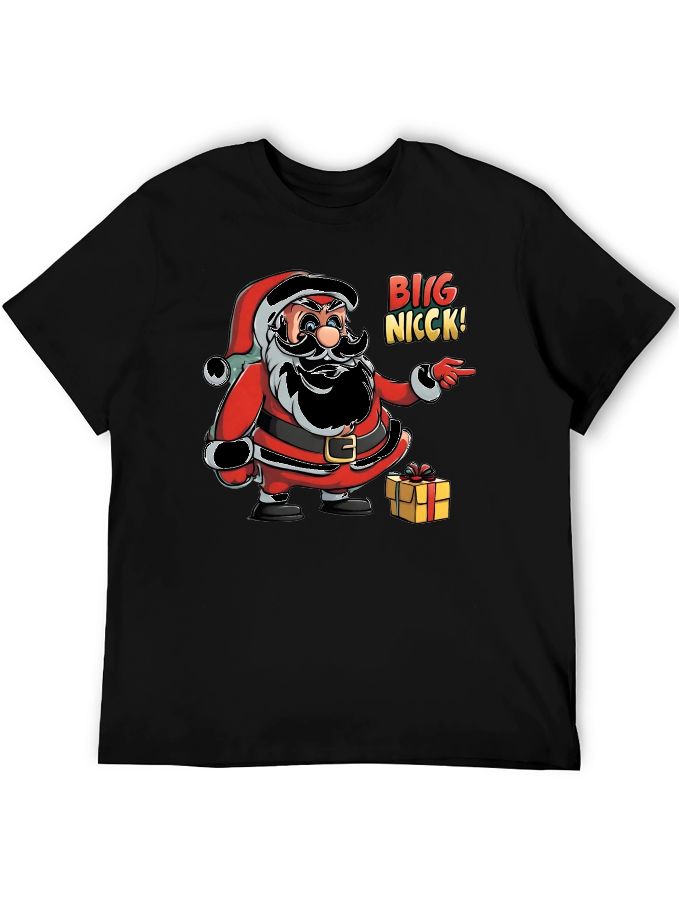 Big Nick Santa Christmas Graphic T-Shirt