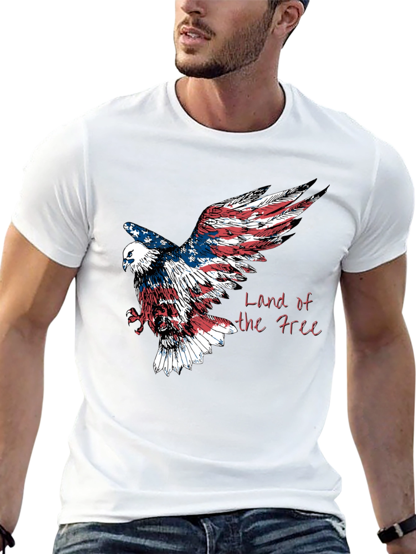 Land of the Free Eagle Graphic Tee