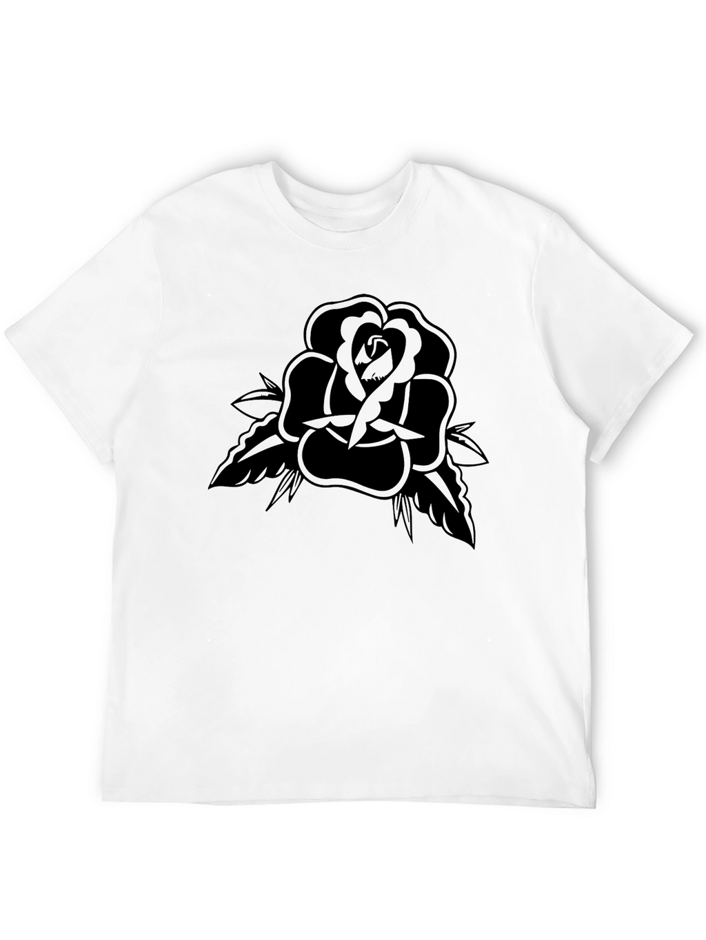Black Rose Tattoo Graphic T-Shirt