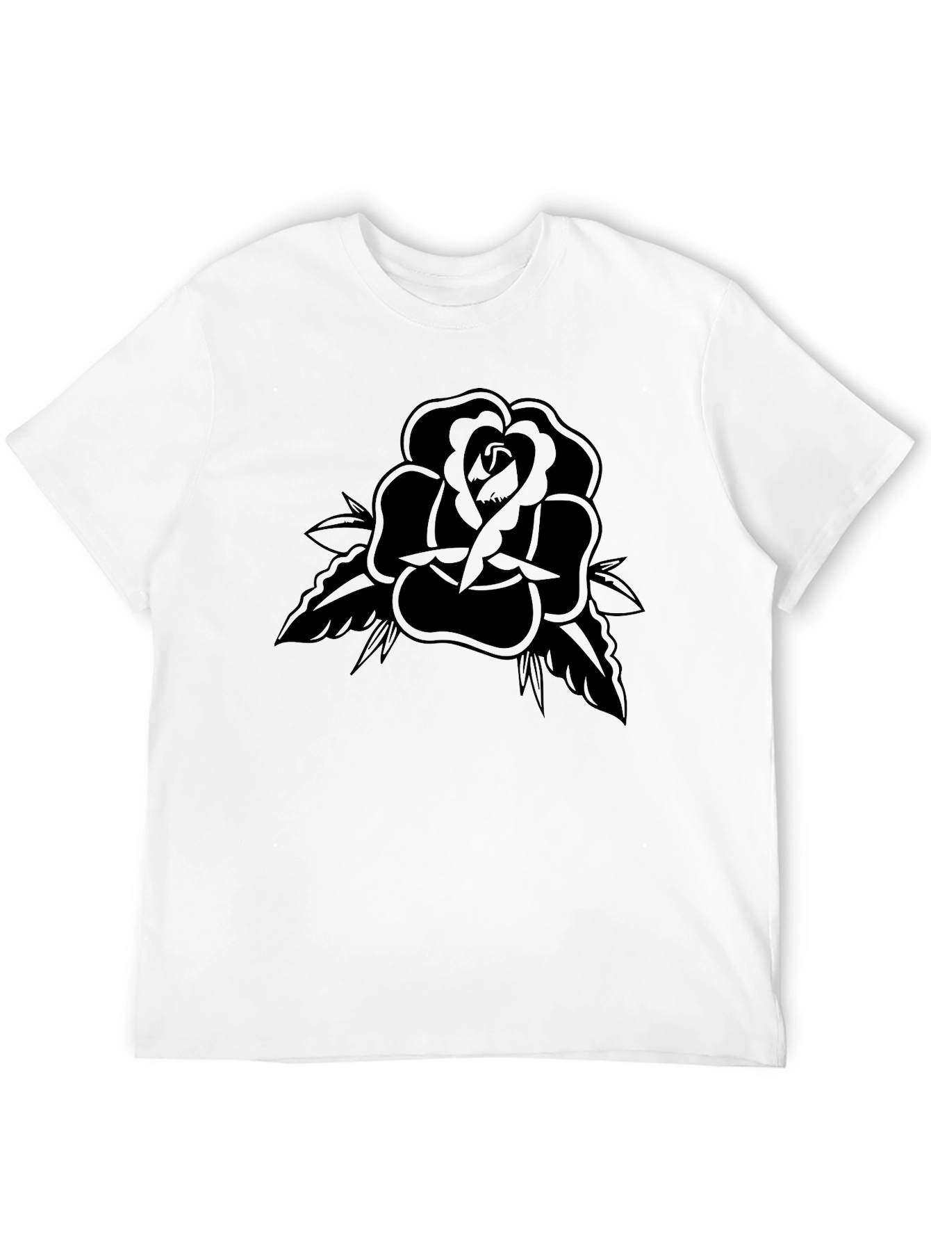 Black Rose Tattoo Graphic T-Shirt