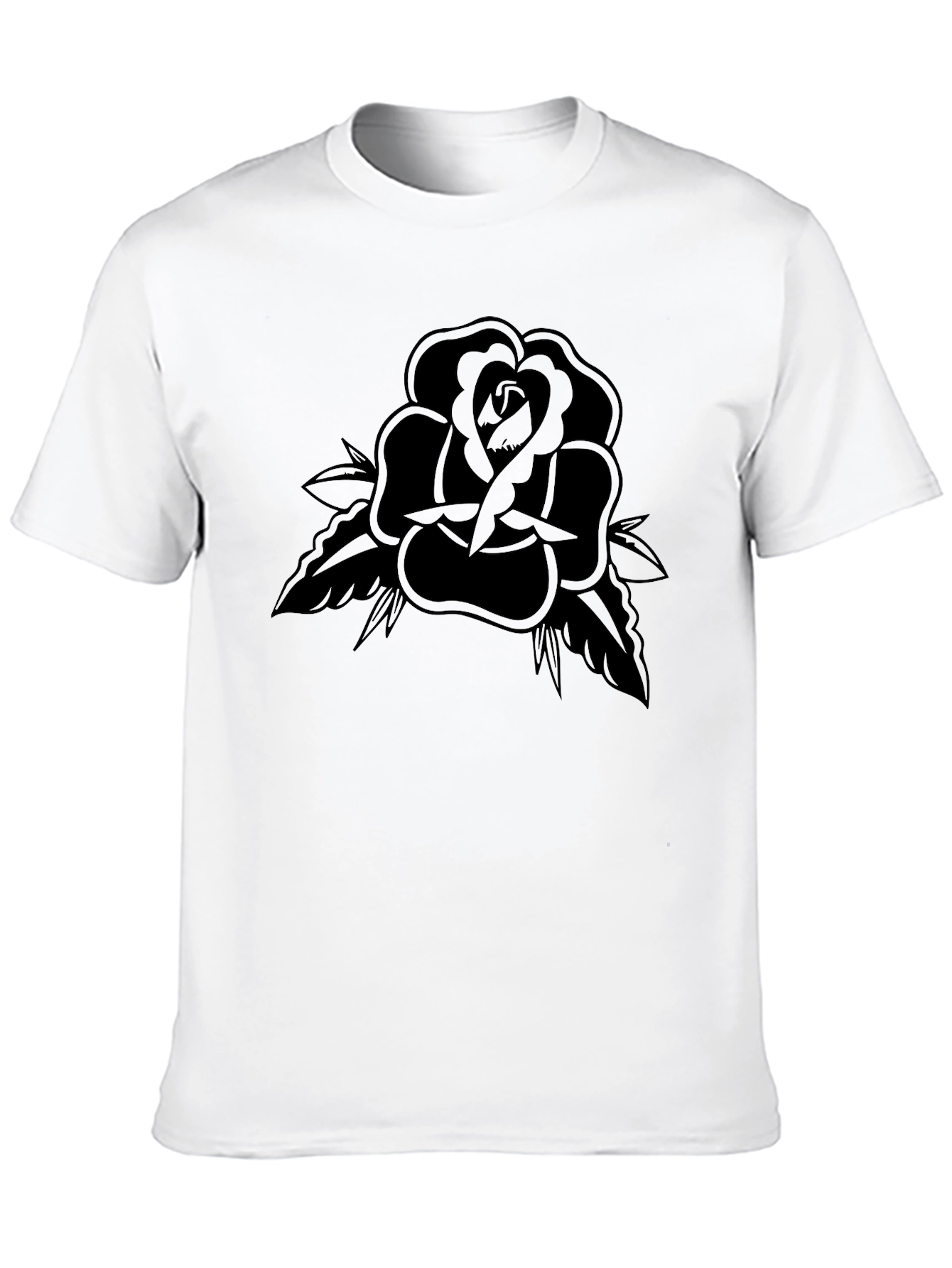 Black Rose Tattoo Graphic T-Shirt