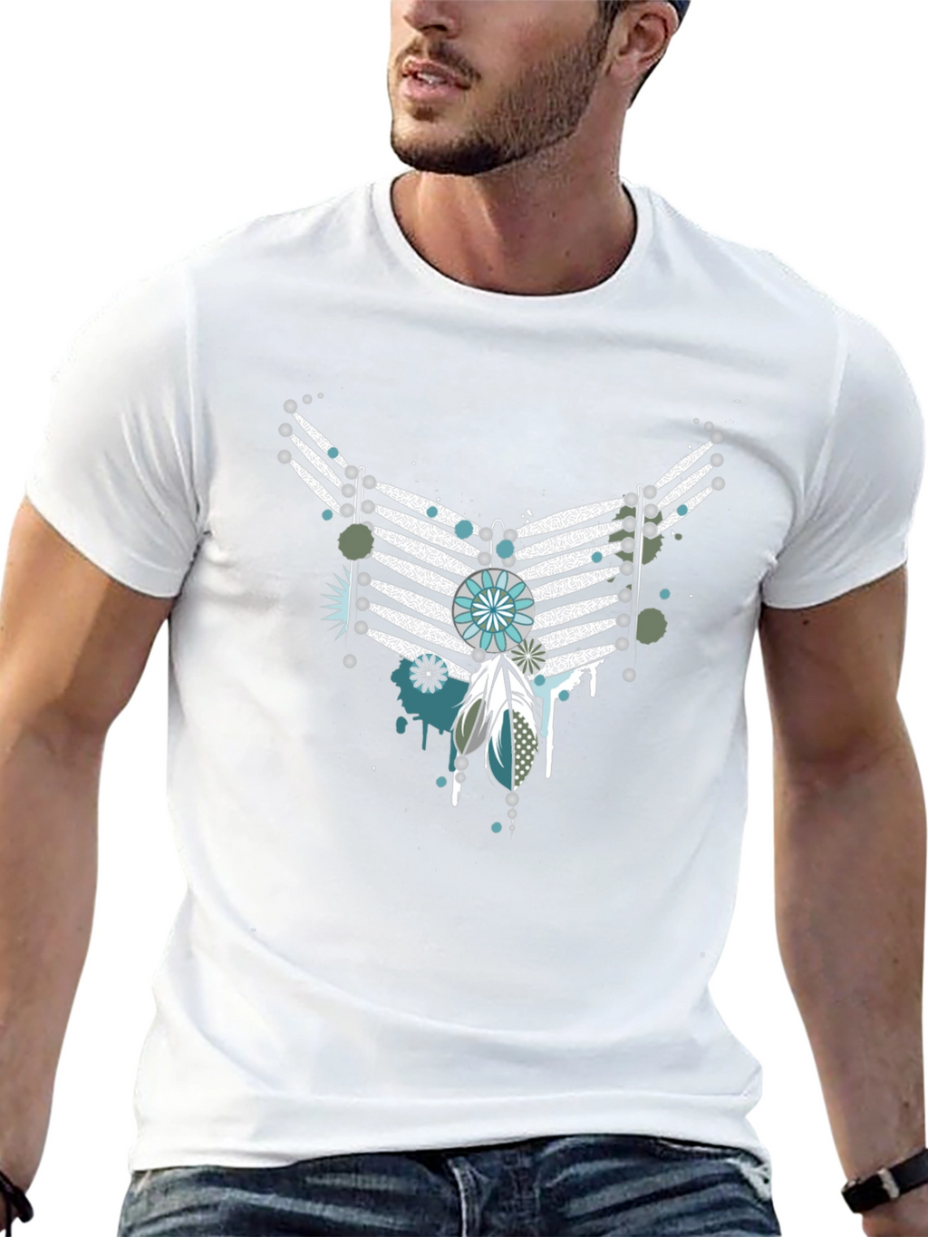 Unique Graphic T-Shirt - Native Inspired Design