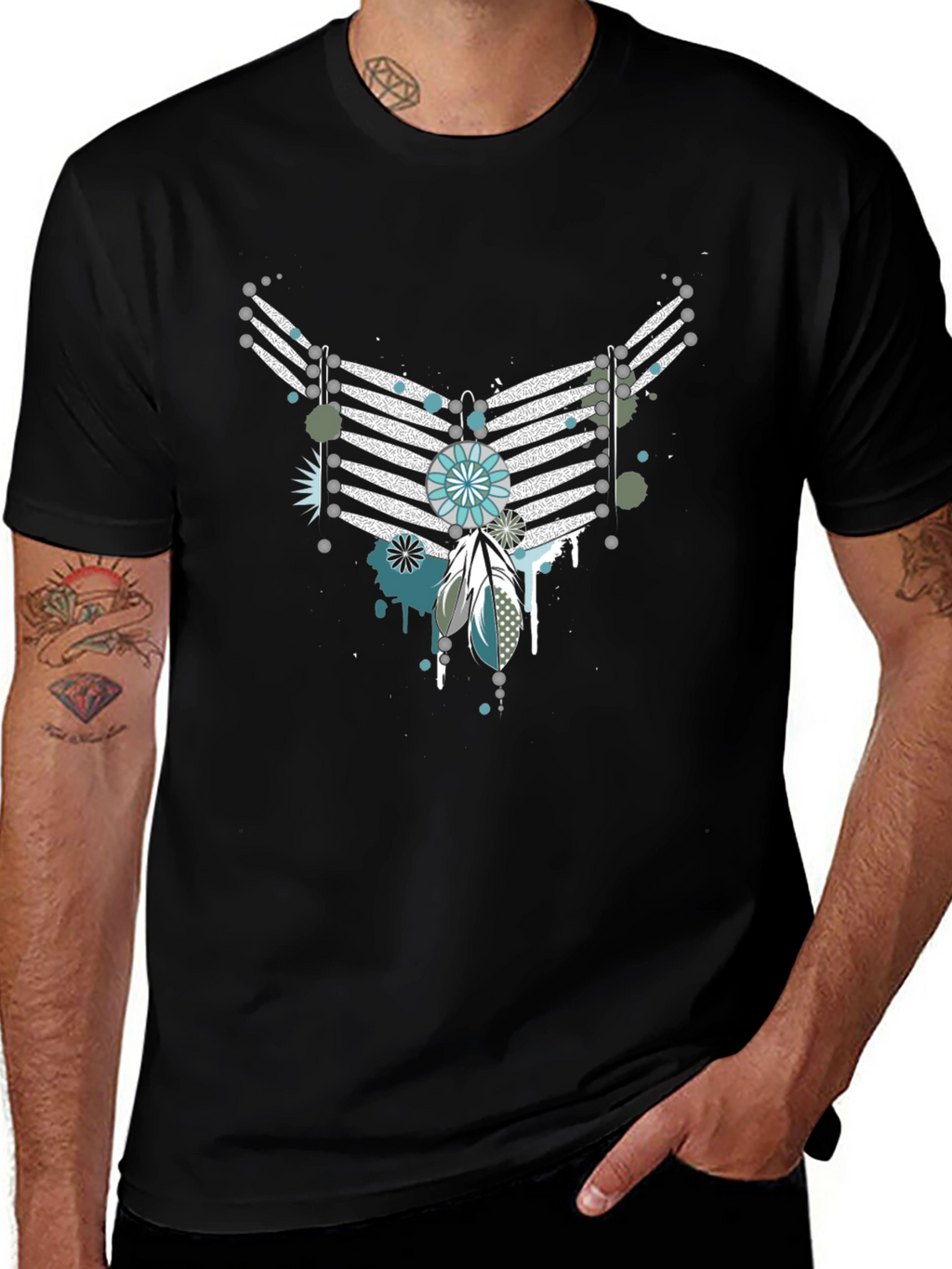 Unique Graphic T-Shirt - Native Inspired Design