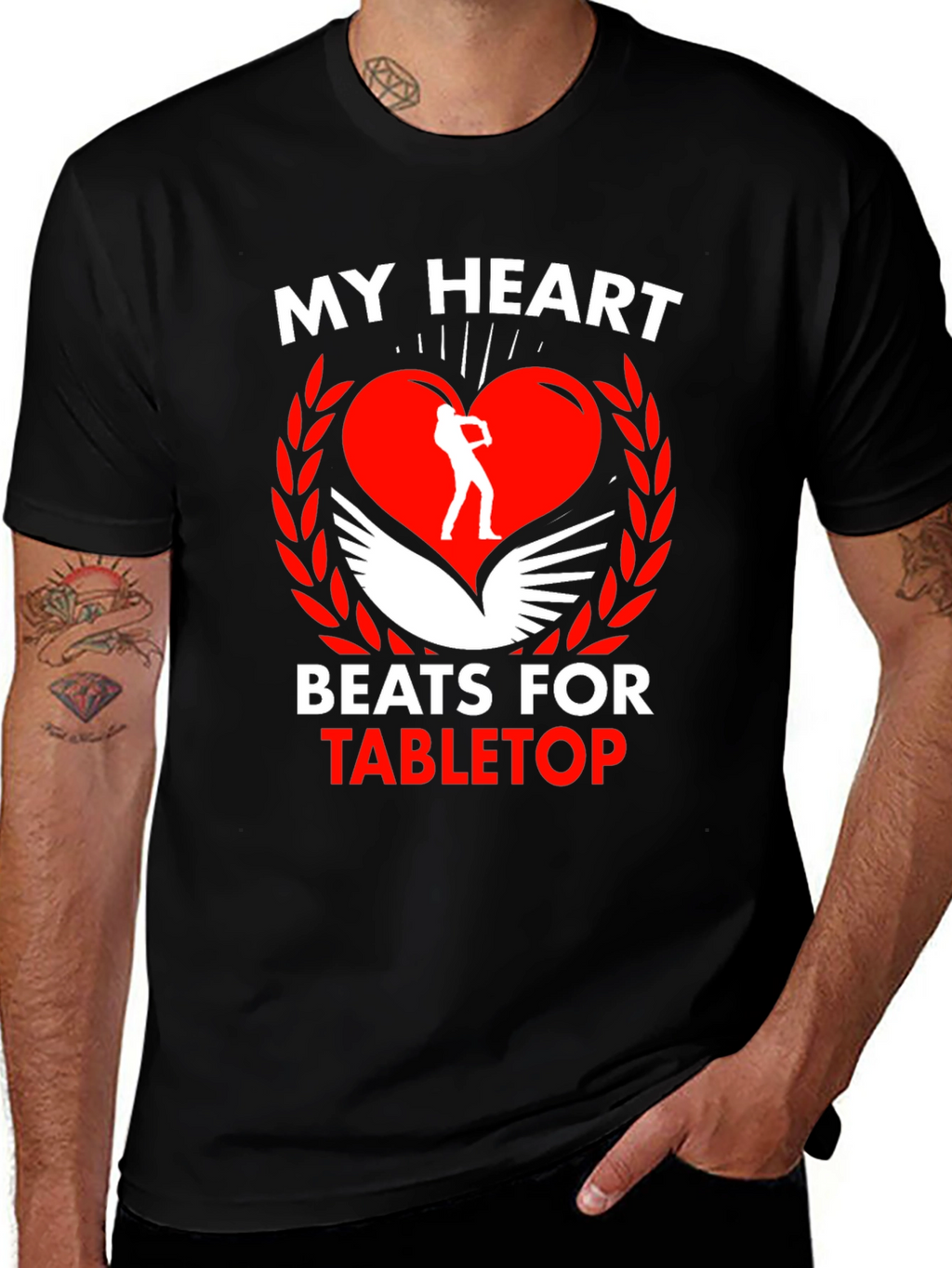 My Heart Beats for Tabletop Gaming T-Shirt
