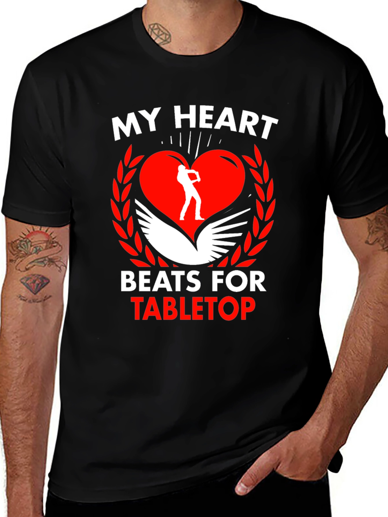 My Heart Beats for Tabletop Gaming T-Shirt