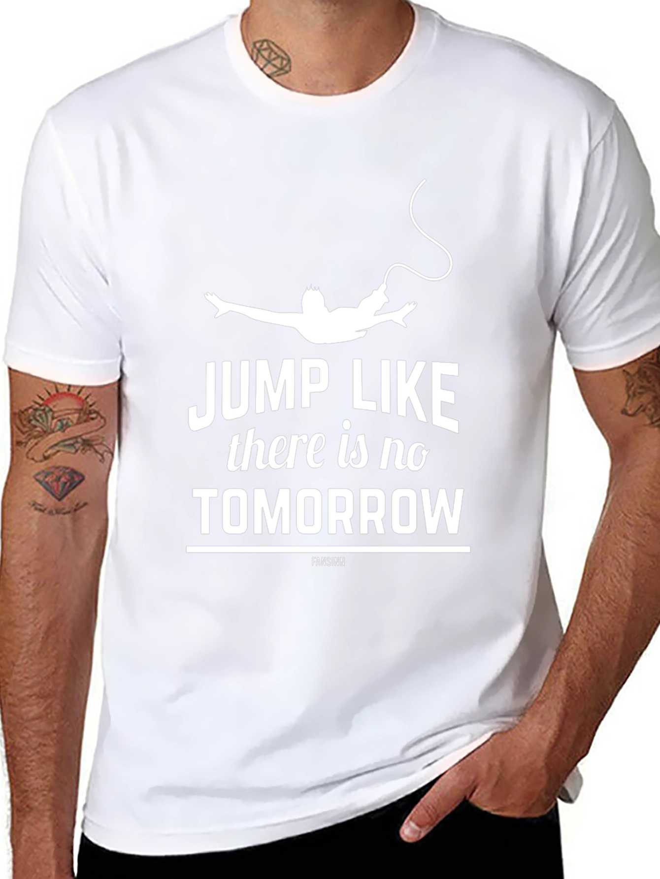 Jump Like Theres No Tomorrow Graphic Tee