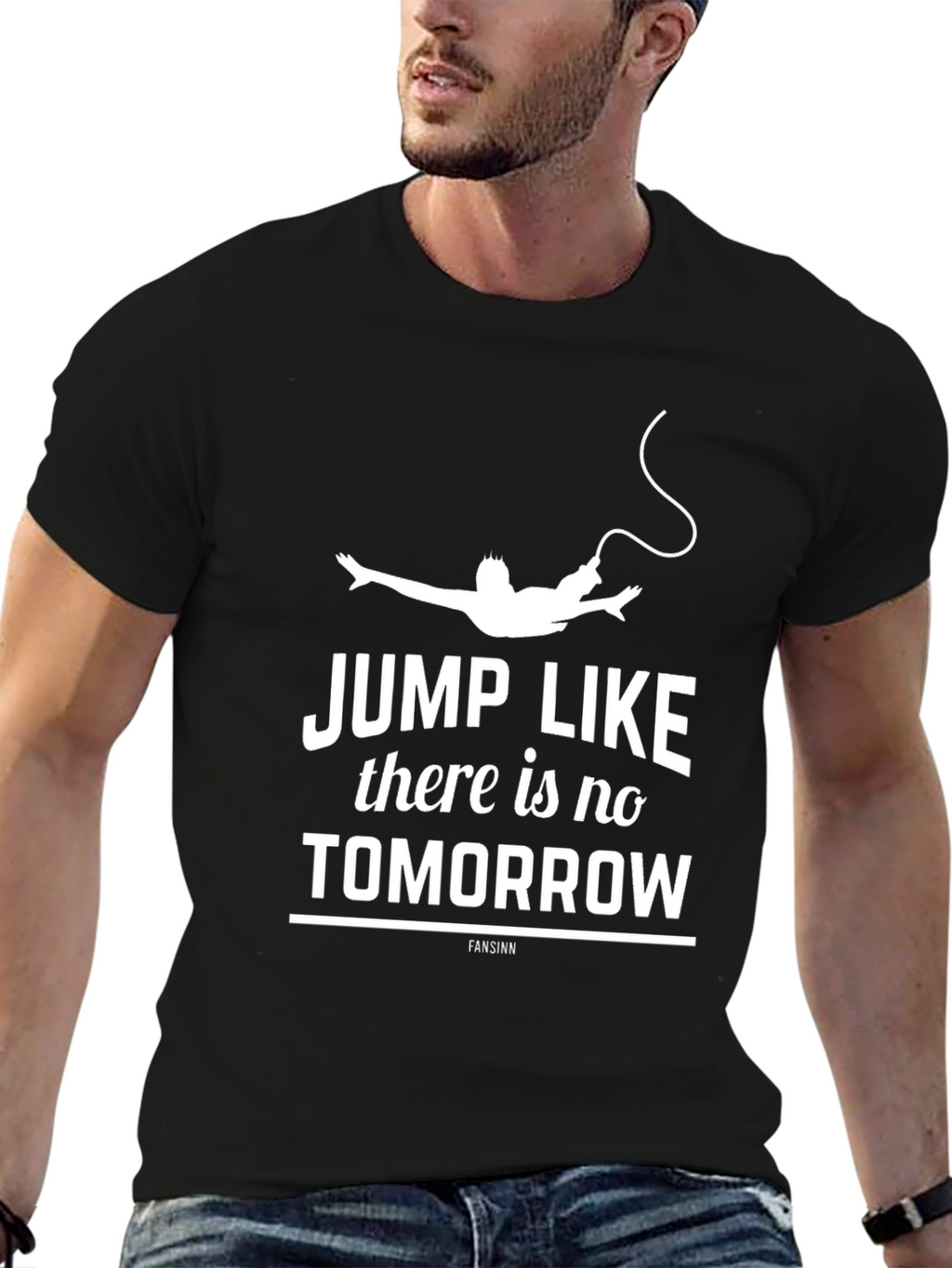 Jump Like Theres No Tomorrow Graphic Tee