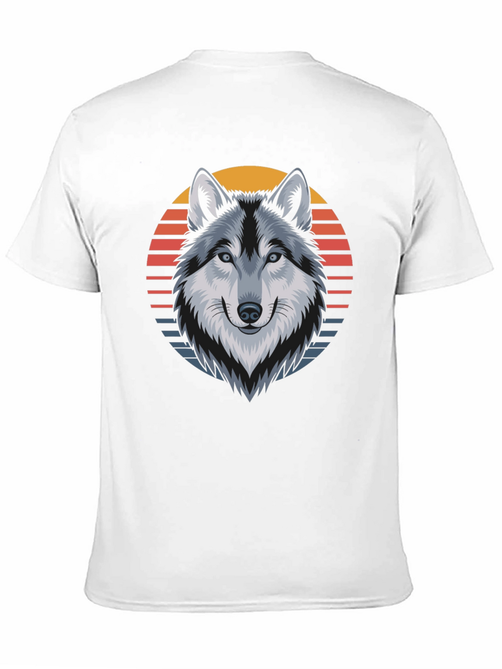 Wolf Sunset Graphic Tee - Cool Animal Design