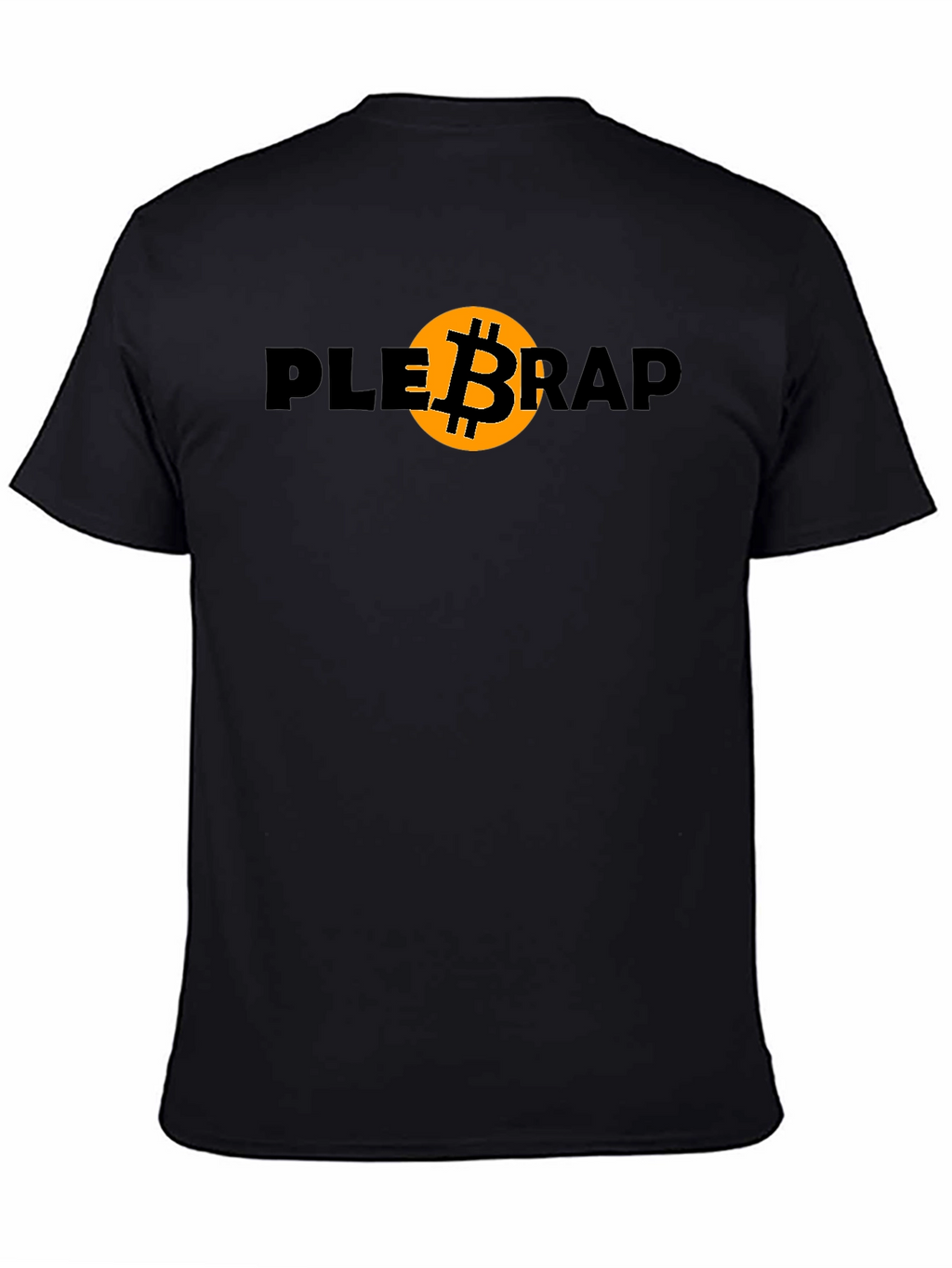 Plebrap Bitcoin Graphic Tee - Black Crypto T-Shirt