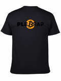 Plebrap Bitcoin Graphic Tee - Black Crypto T-Shirt