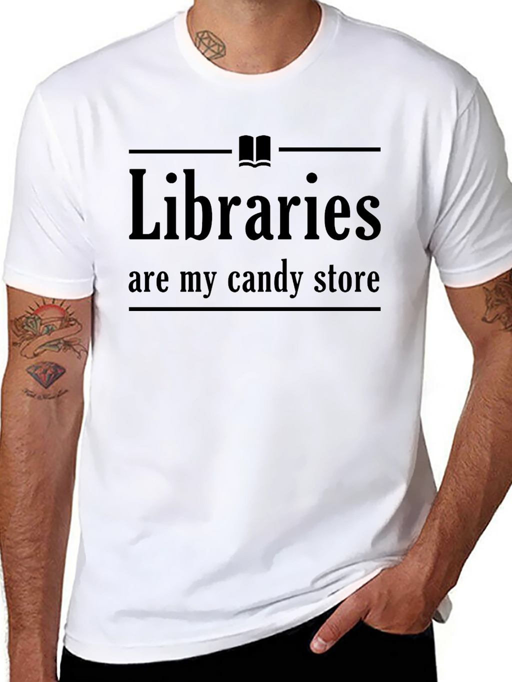 Libraries Are My Candy Store Graphic Tee