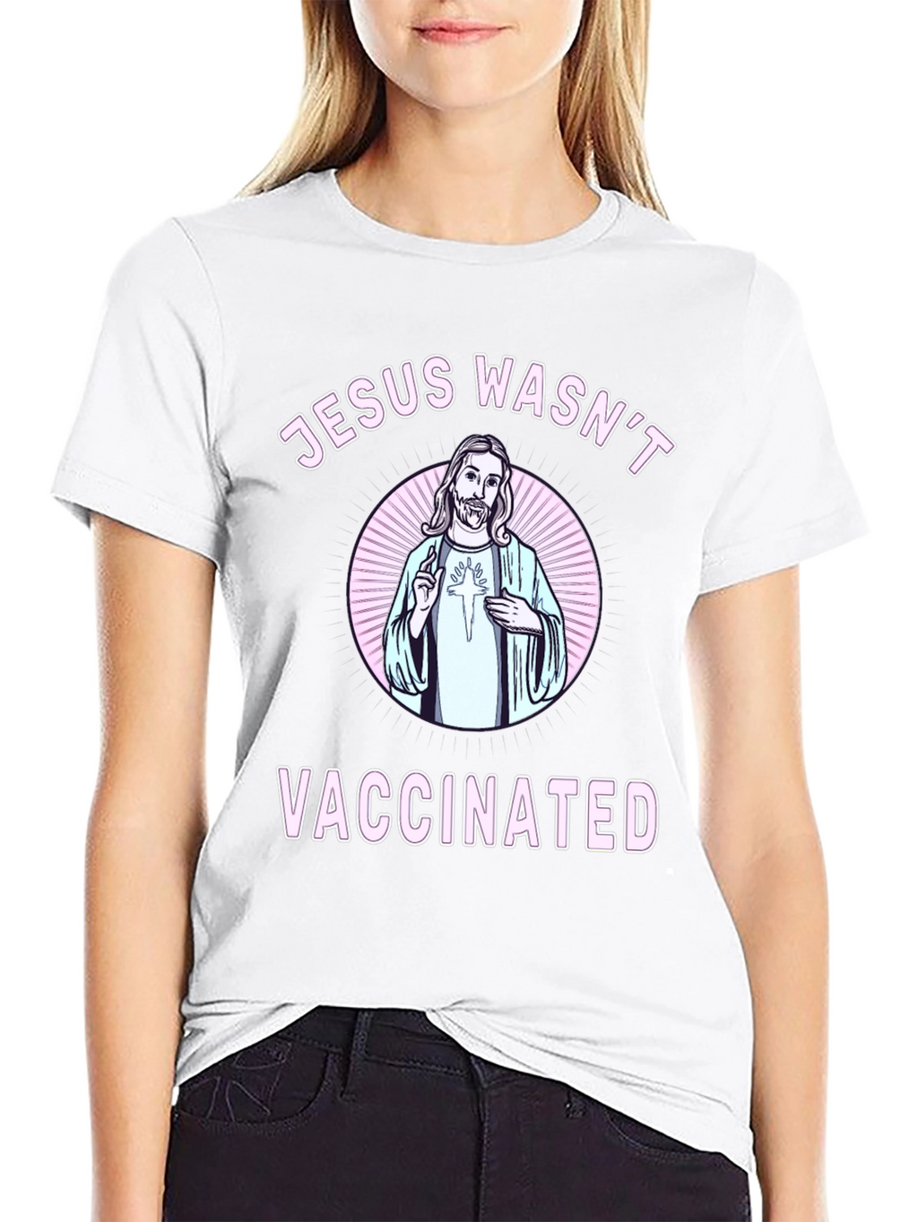 Jesus Wasnt Vaccinated Graphic Tee