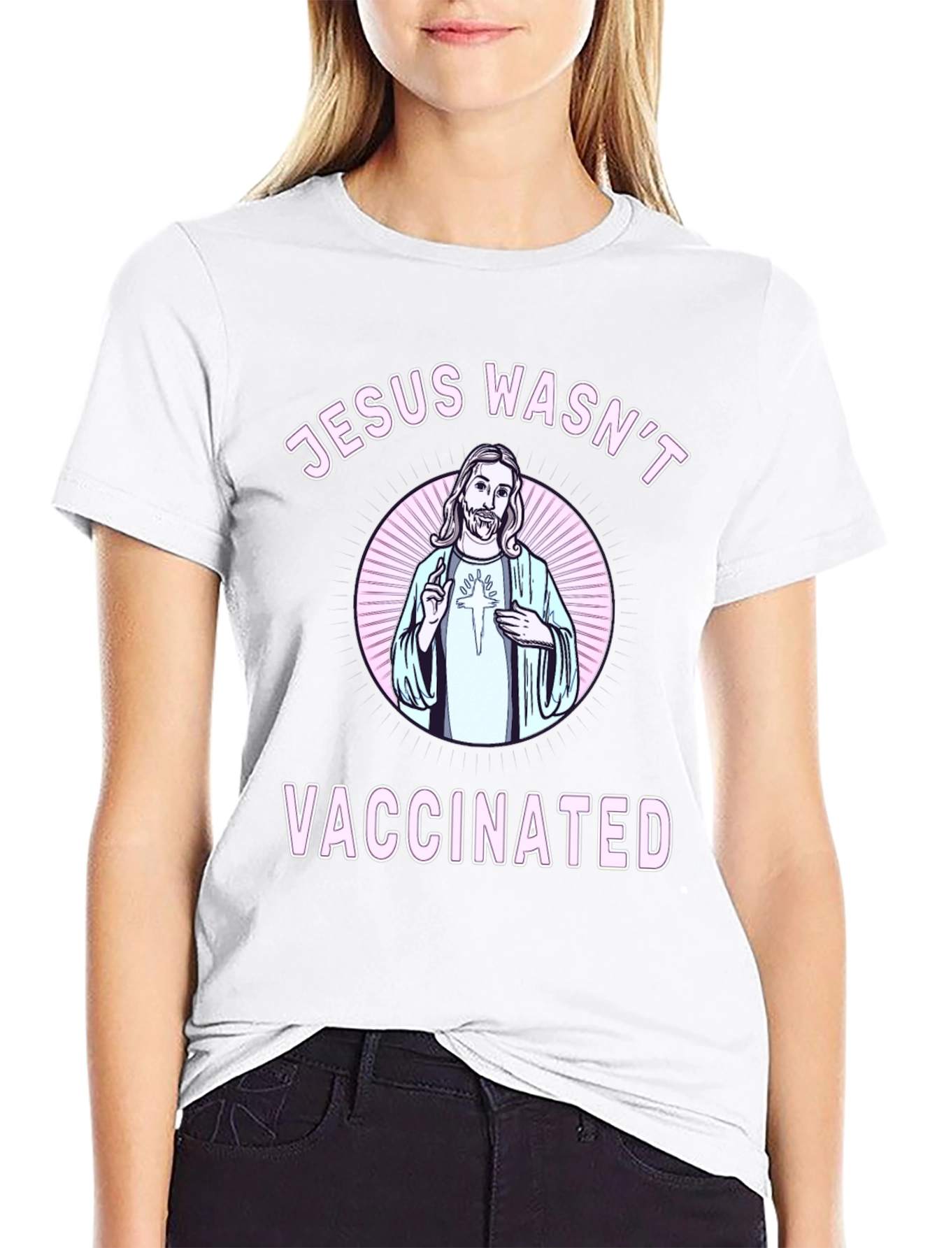 Jesus Wasnt Vaccinated Graphic Tee