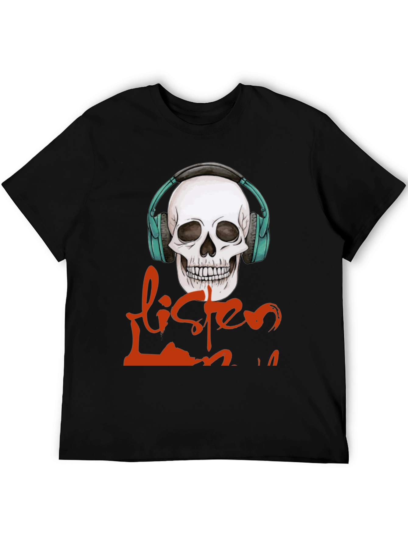 Skull Headphones Graphic T-Shirt - Listen Up!