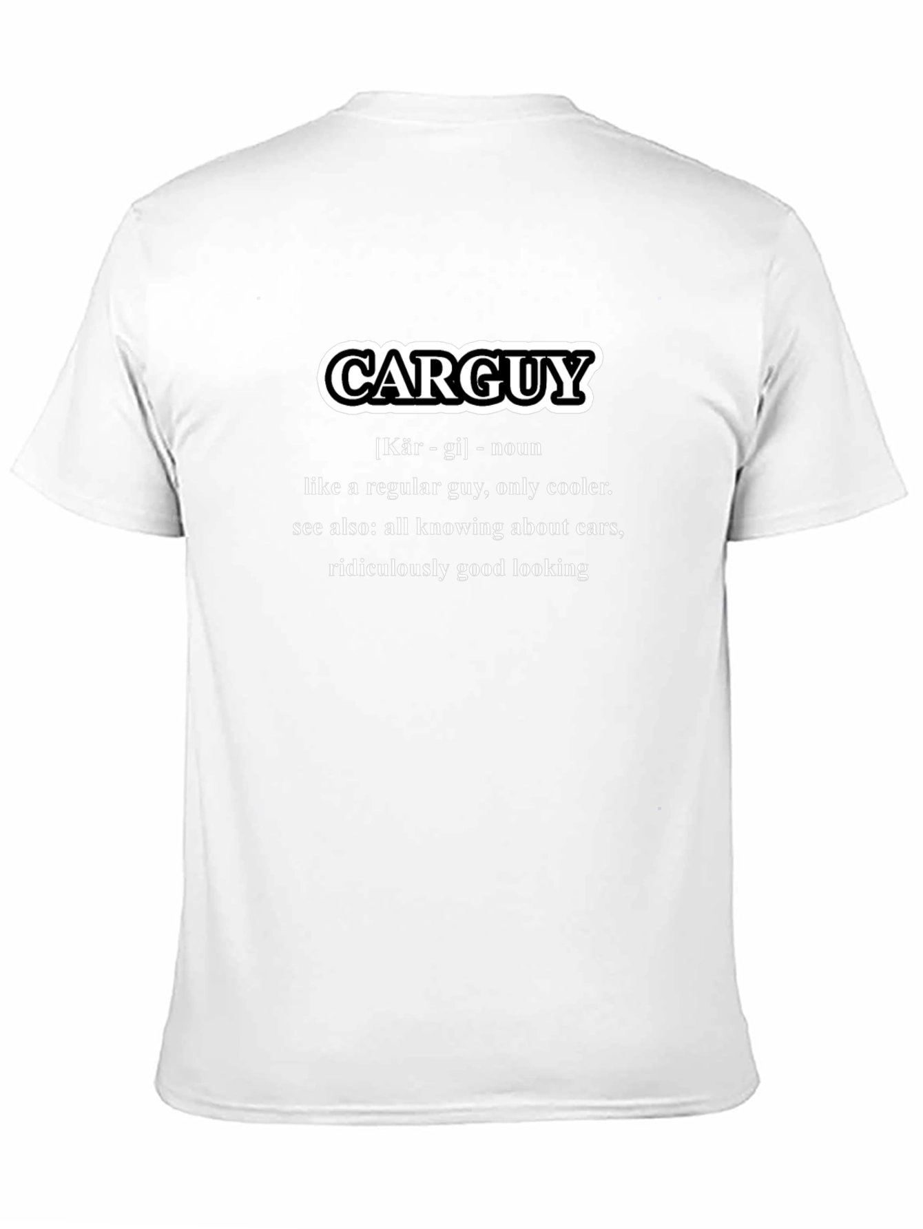 Carguy Definition Black T-Shirt