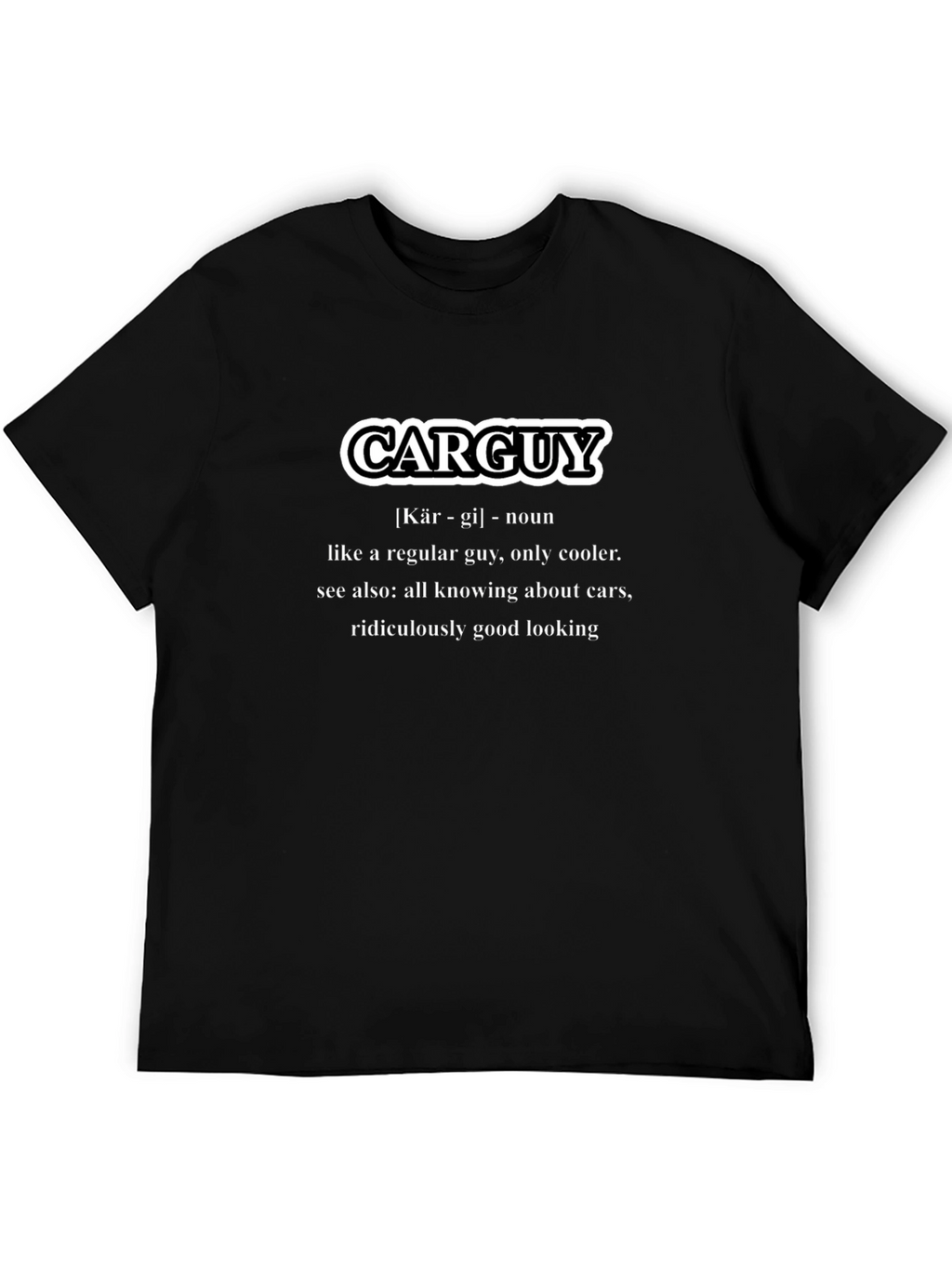 Carguy Definition Black T-Shirt